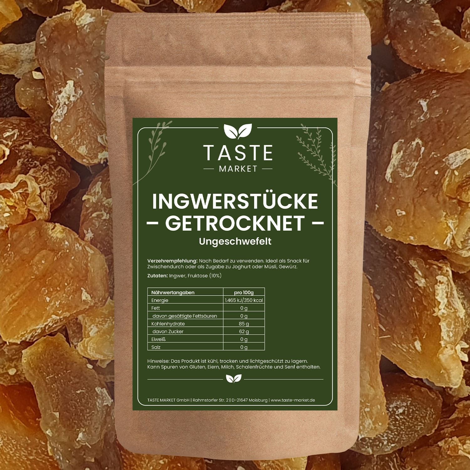 Ingwerstücke