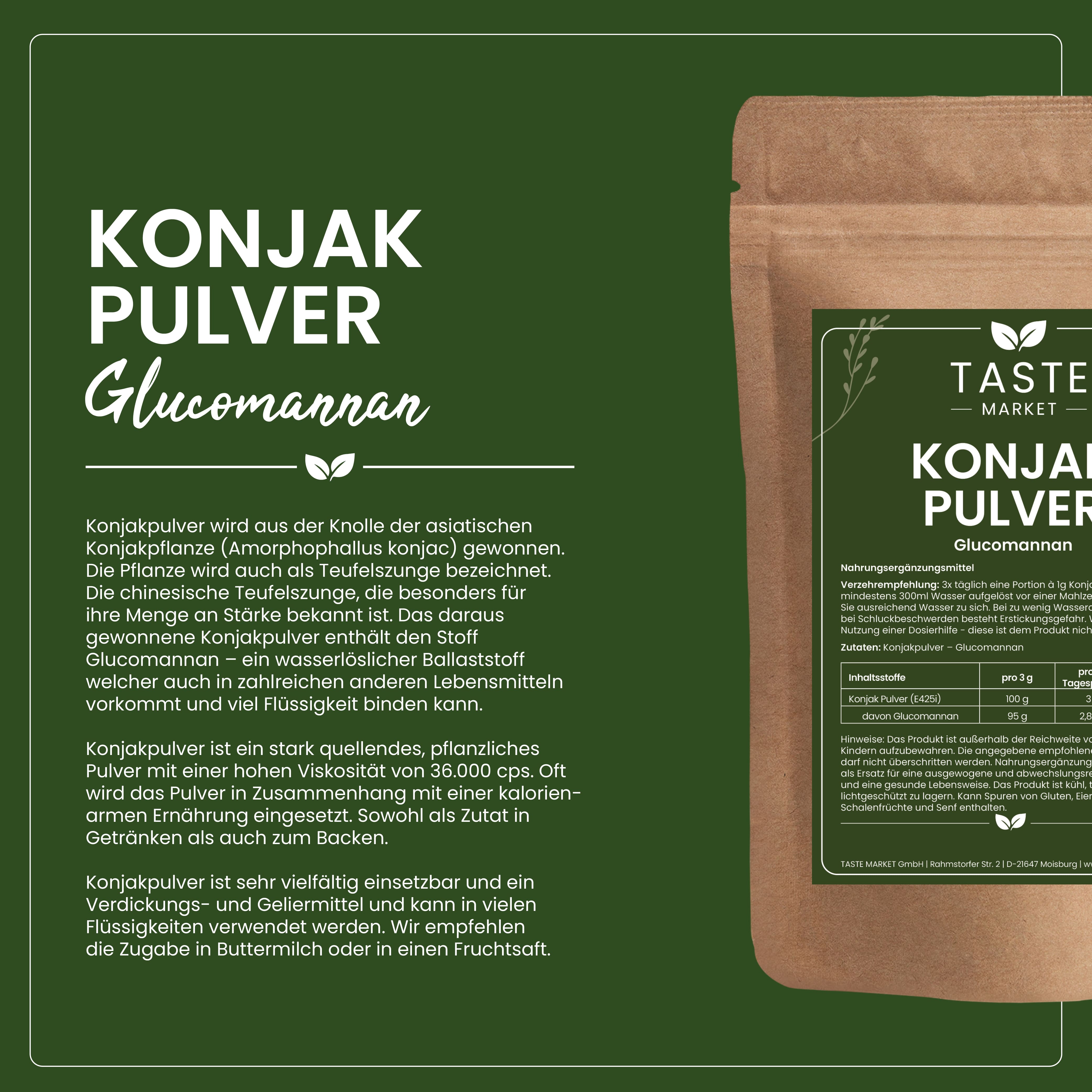 Konjakwurzelpulver