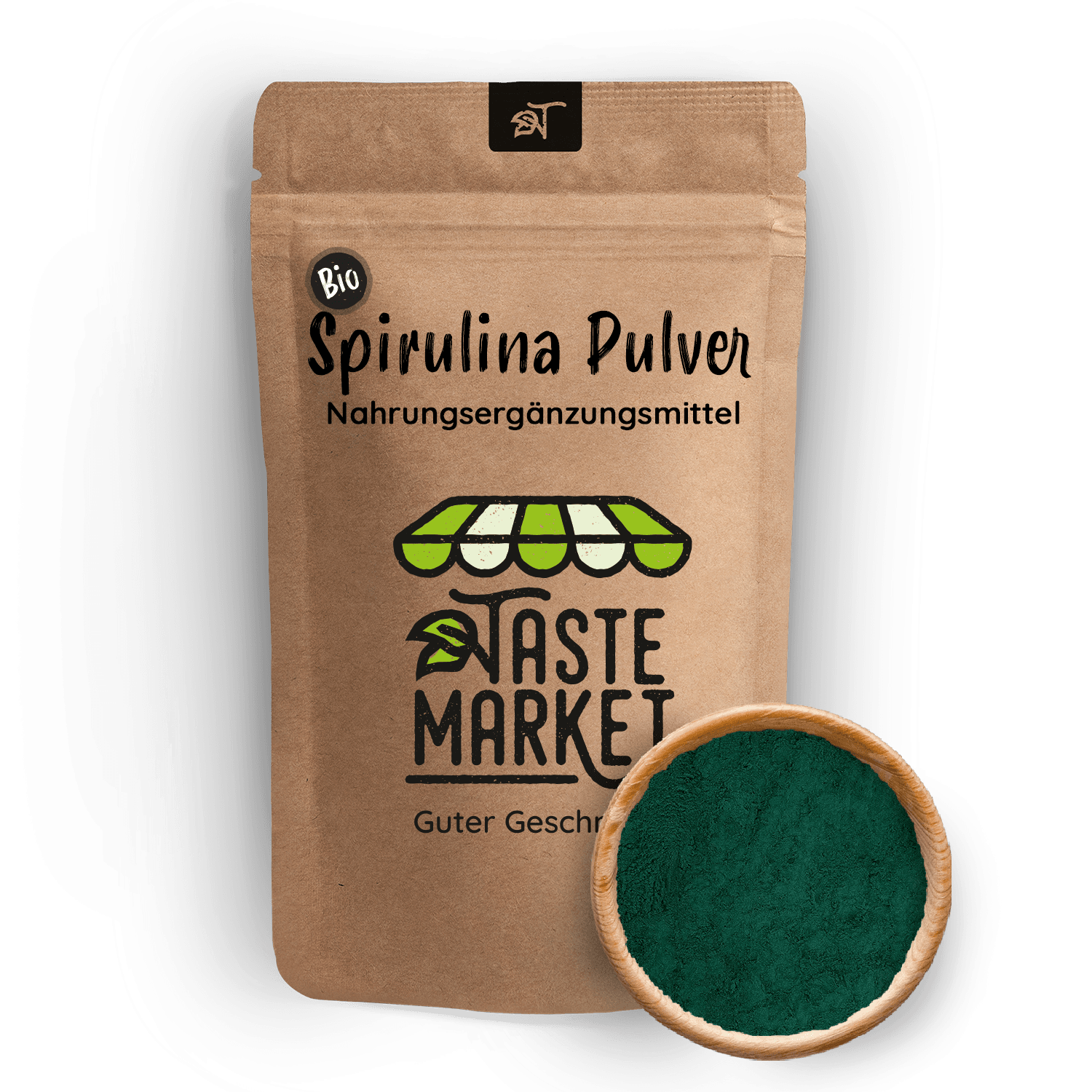 BIO Spirulina Pulver aus der Spirulina Alge Taste Market