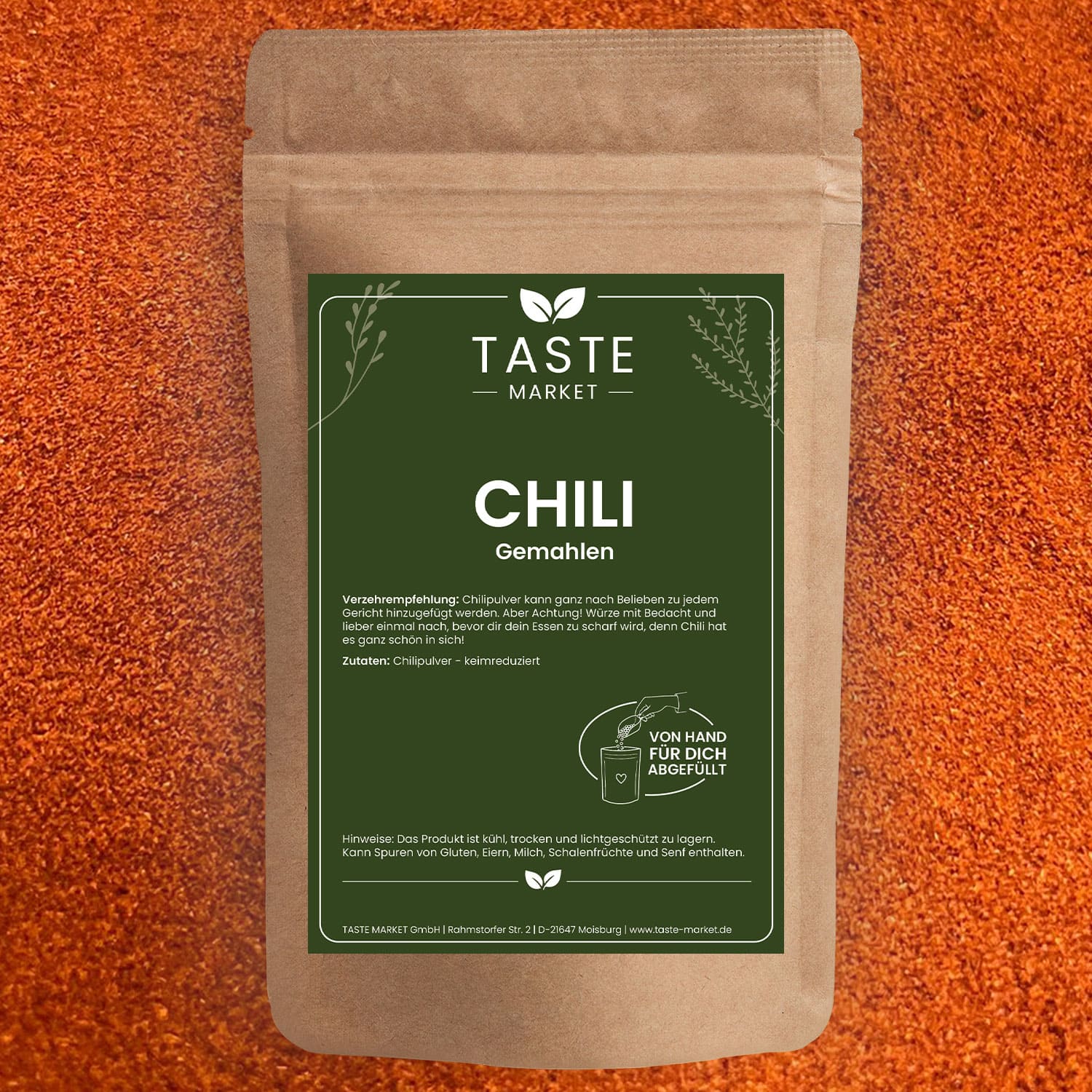 Chili gemahlen