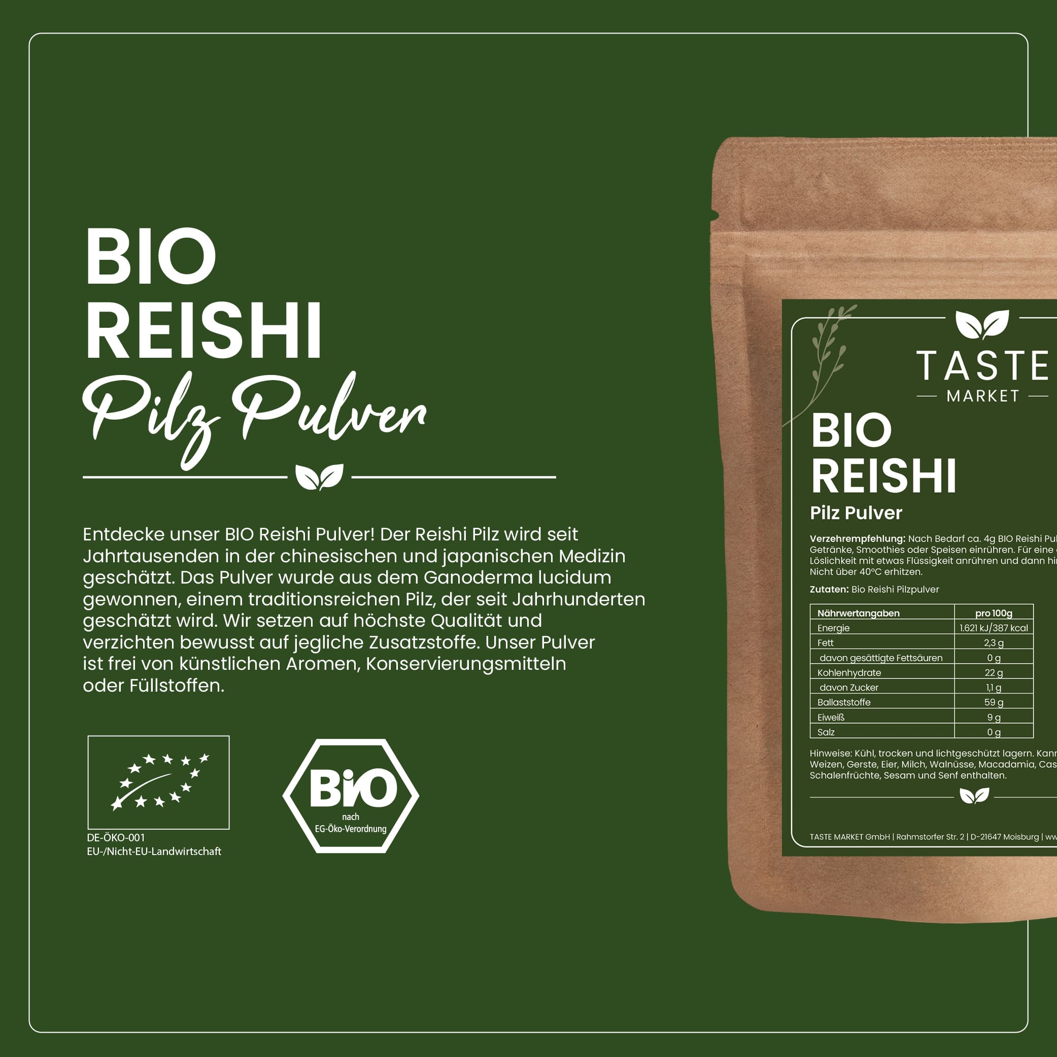 BIO Reishi Pulver