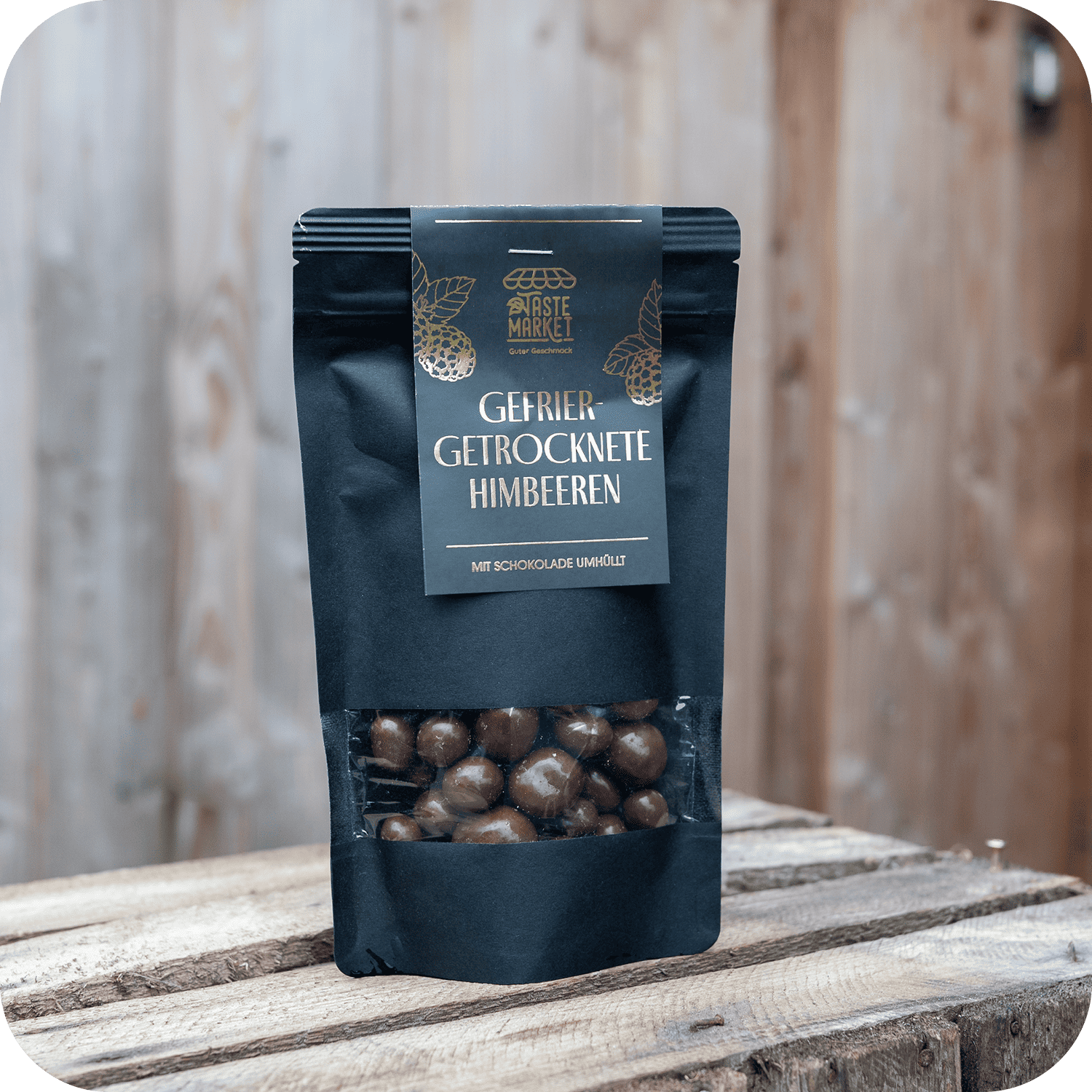 Gefriergetrocknete Himbeeren