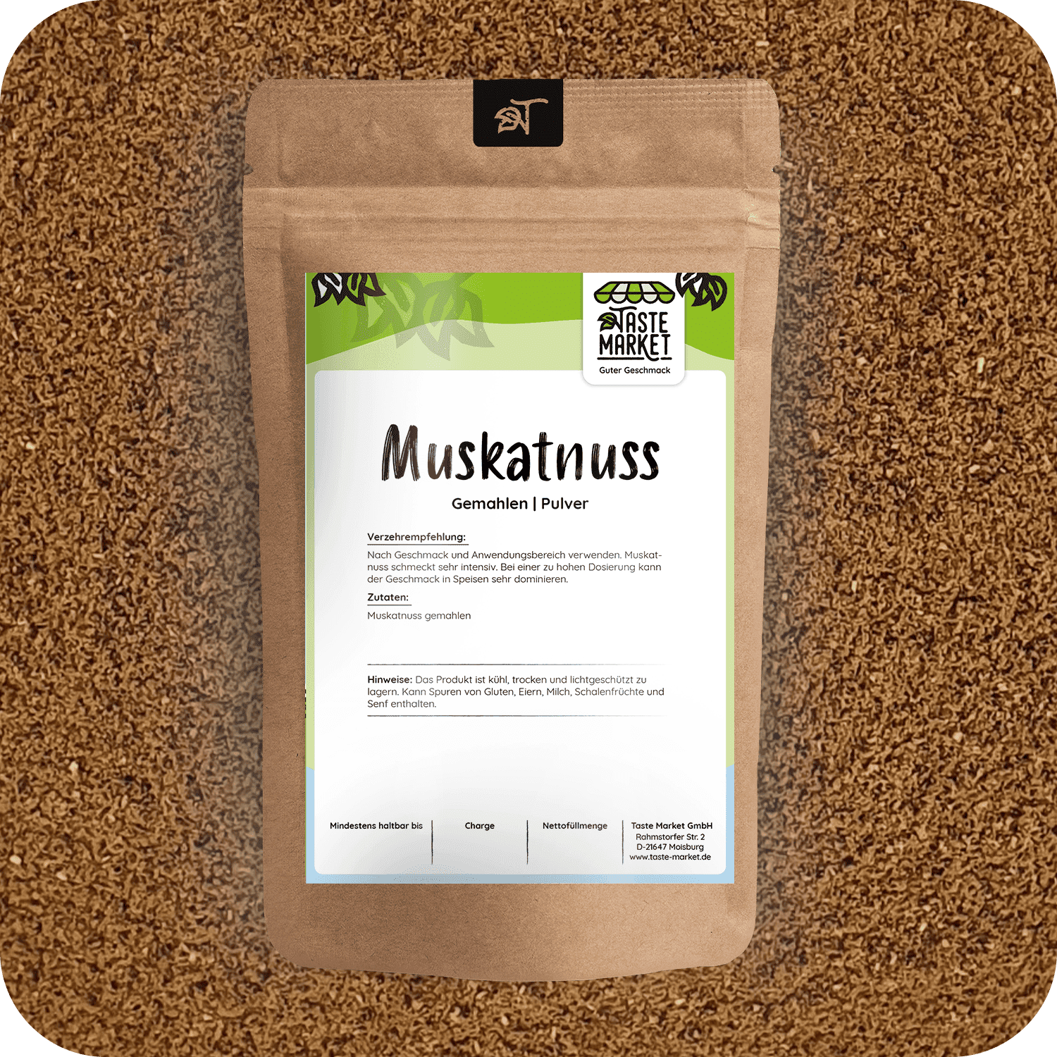 Muskatnuss gemahlen