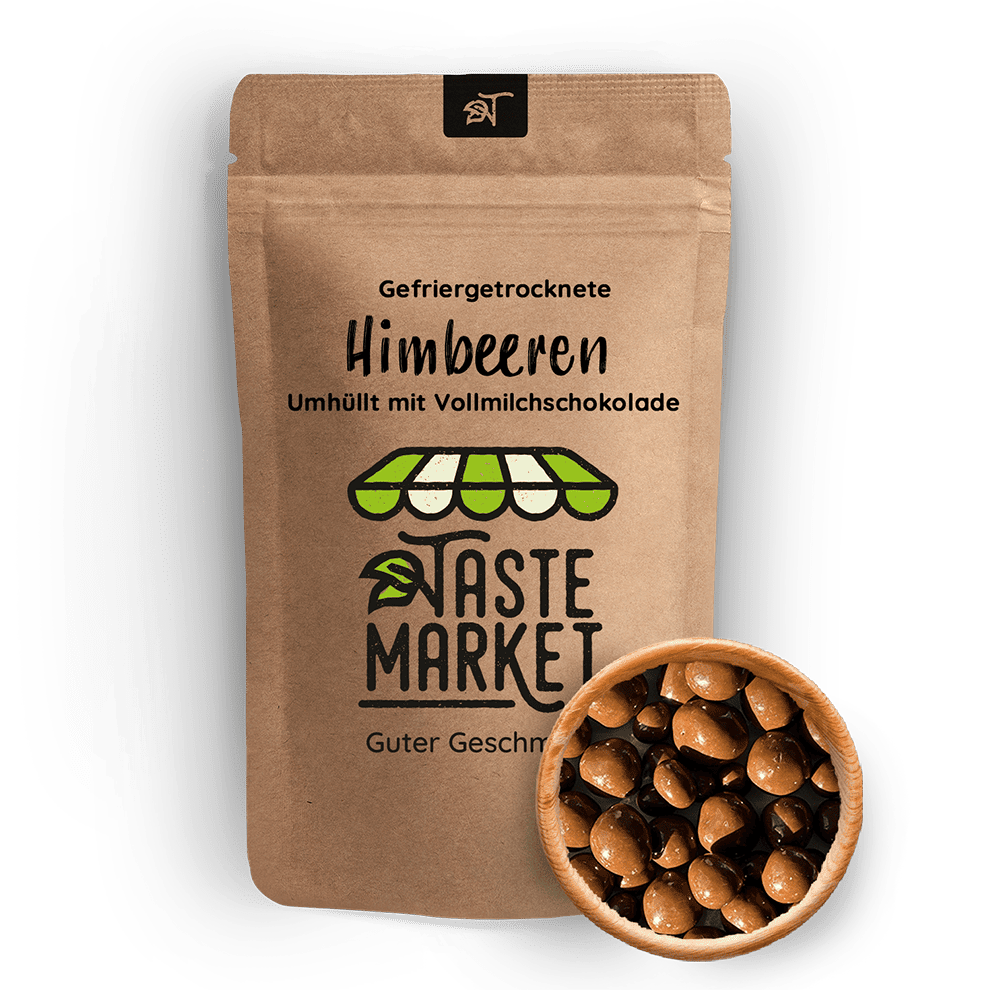 Gefriergetrocknete Himbeeren
