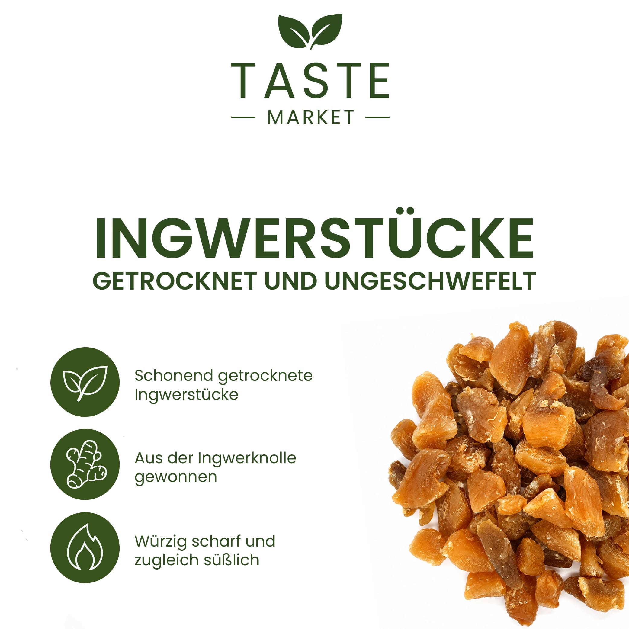 Ingwerstücke