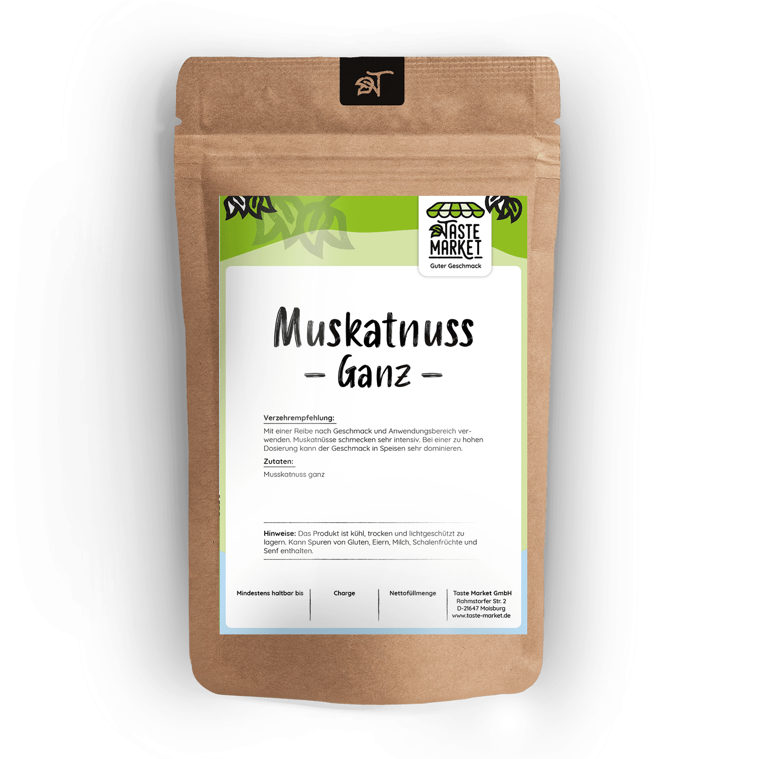 Muskatnuss ganz