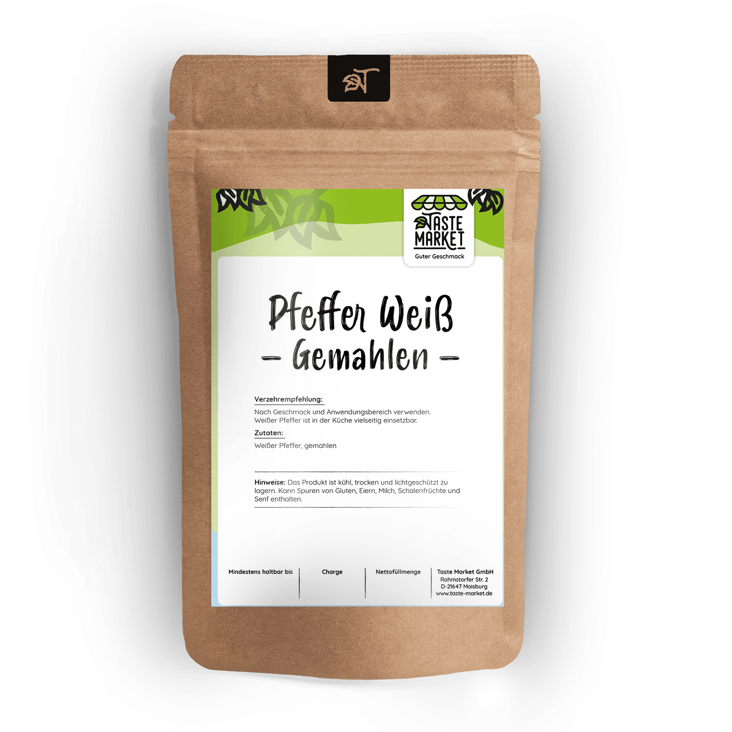 Pfeffer weiß gemahlen