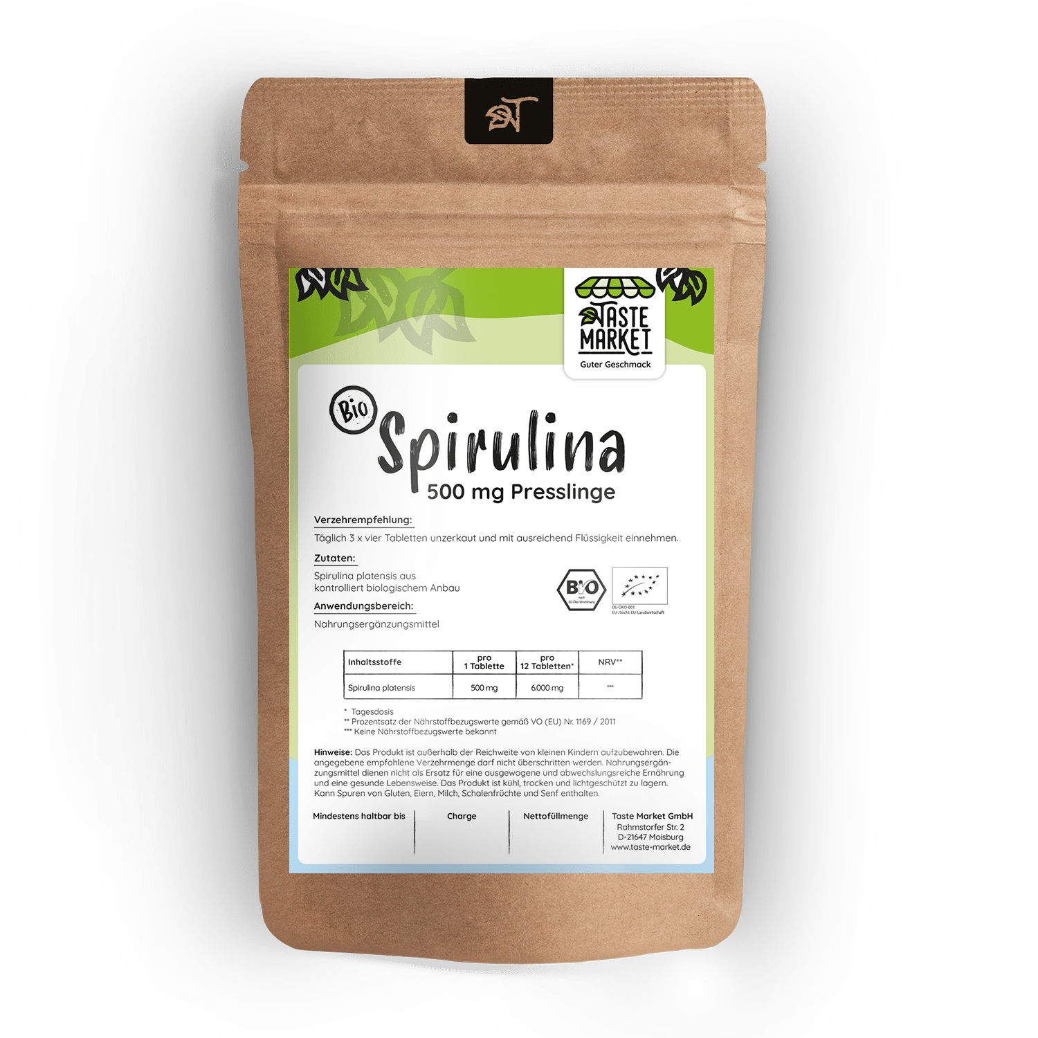 BIO Spirulina Presslinge