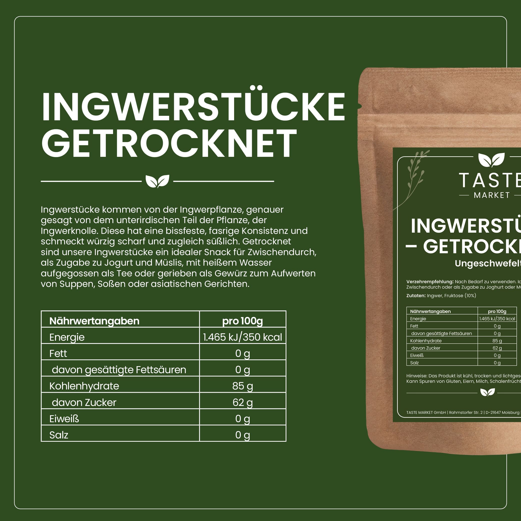 Ingwerstücke