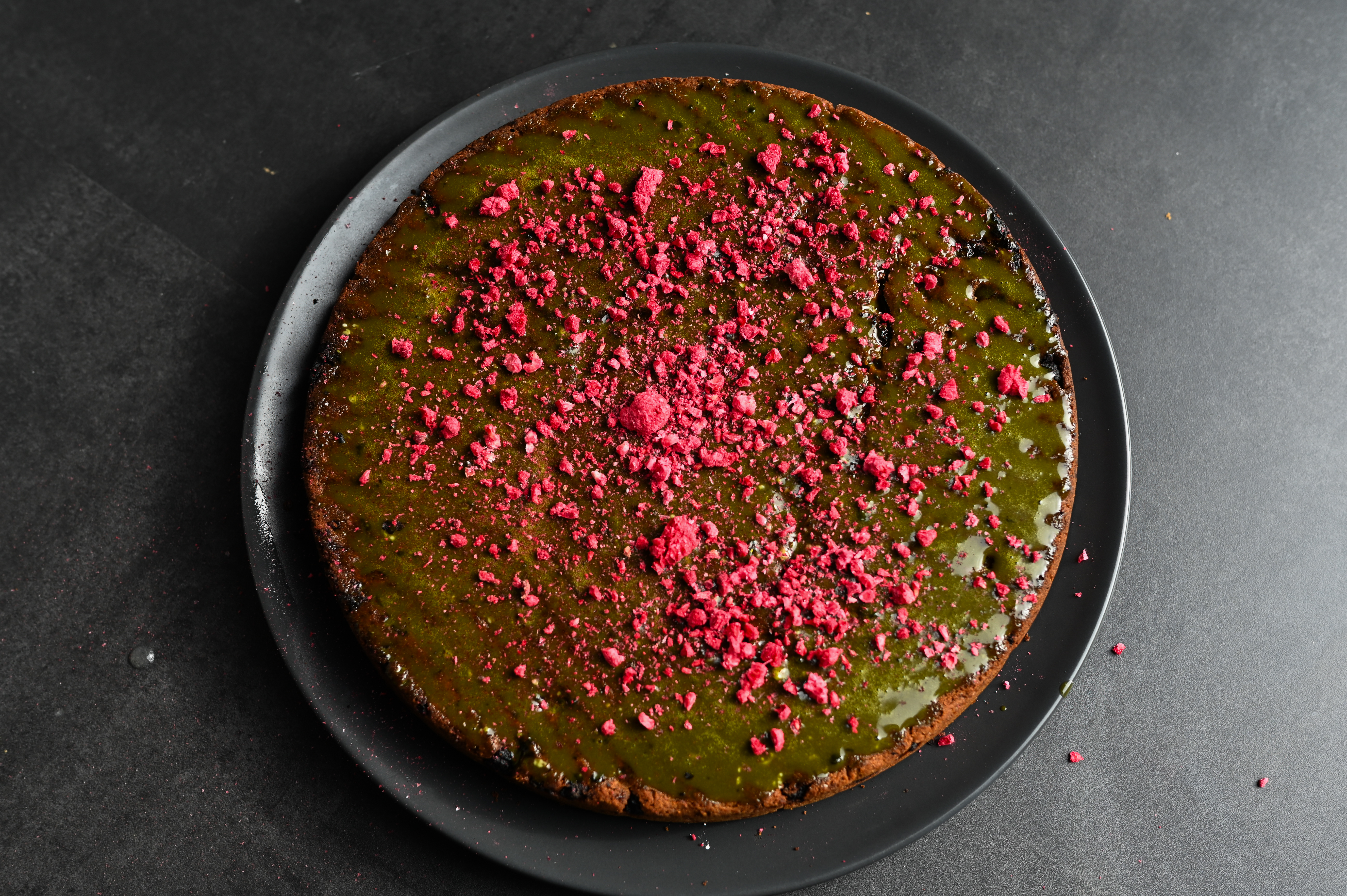 Matcha-Himbeer Kuchen