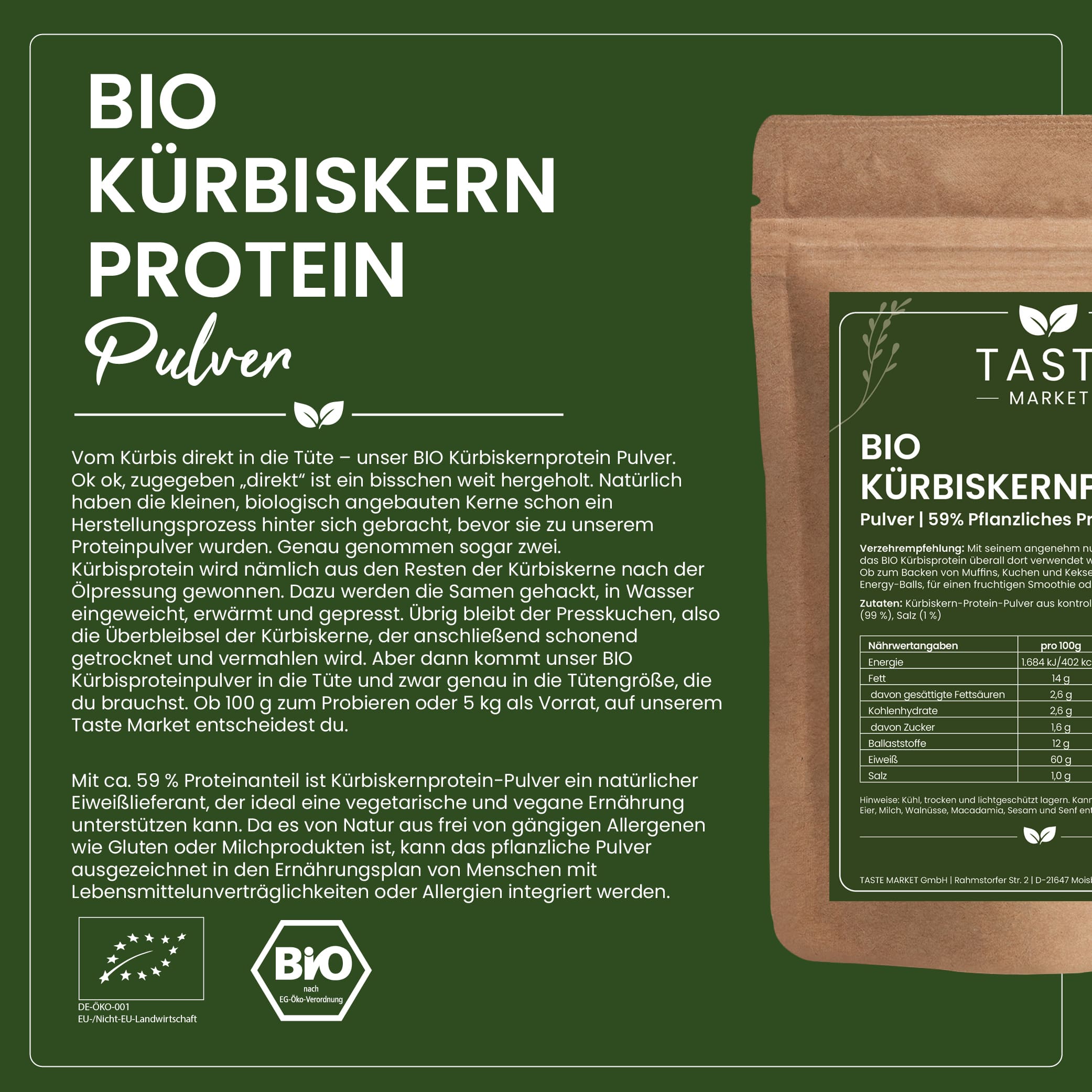 BIO Kürbiskernprotein