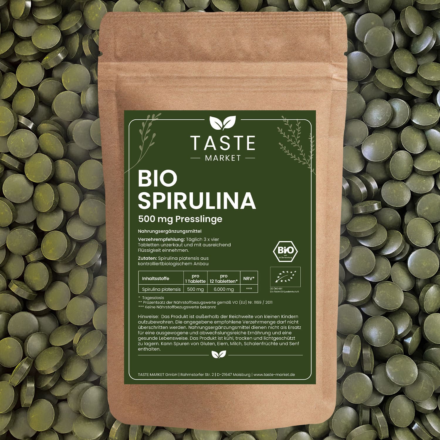 BIO Spirulina Presslinge