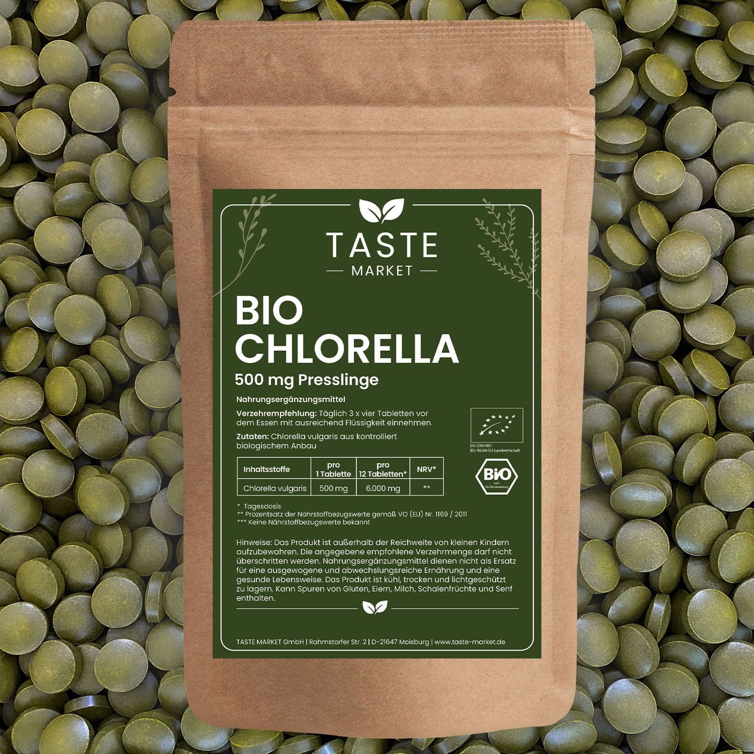 BIO Chlorella Presslinge