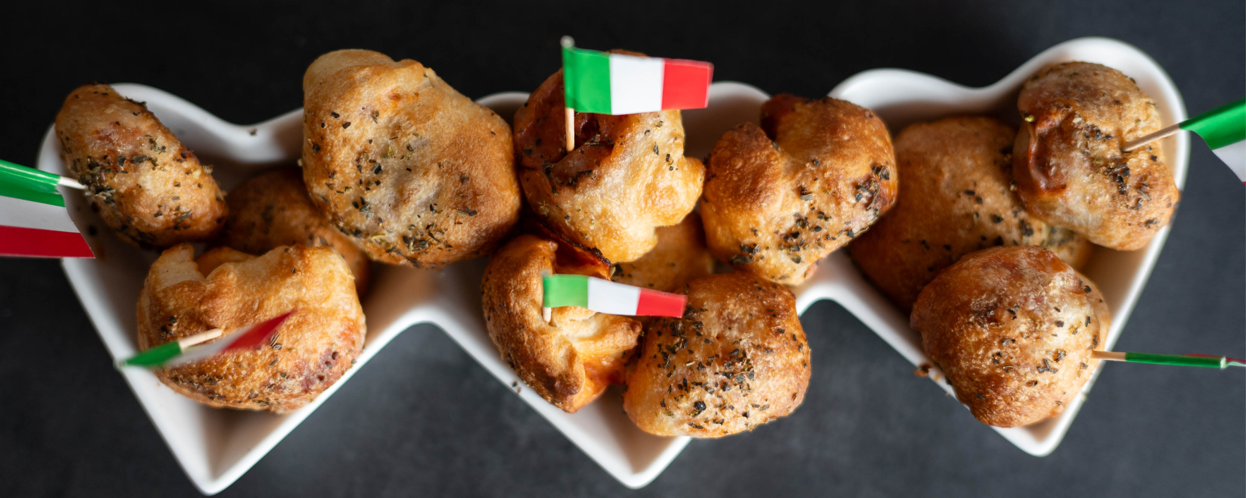 🇮🇹⚽️  Italienischer Klassiker - Pizza Brötchen - Italienische Kräuter