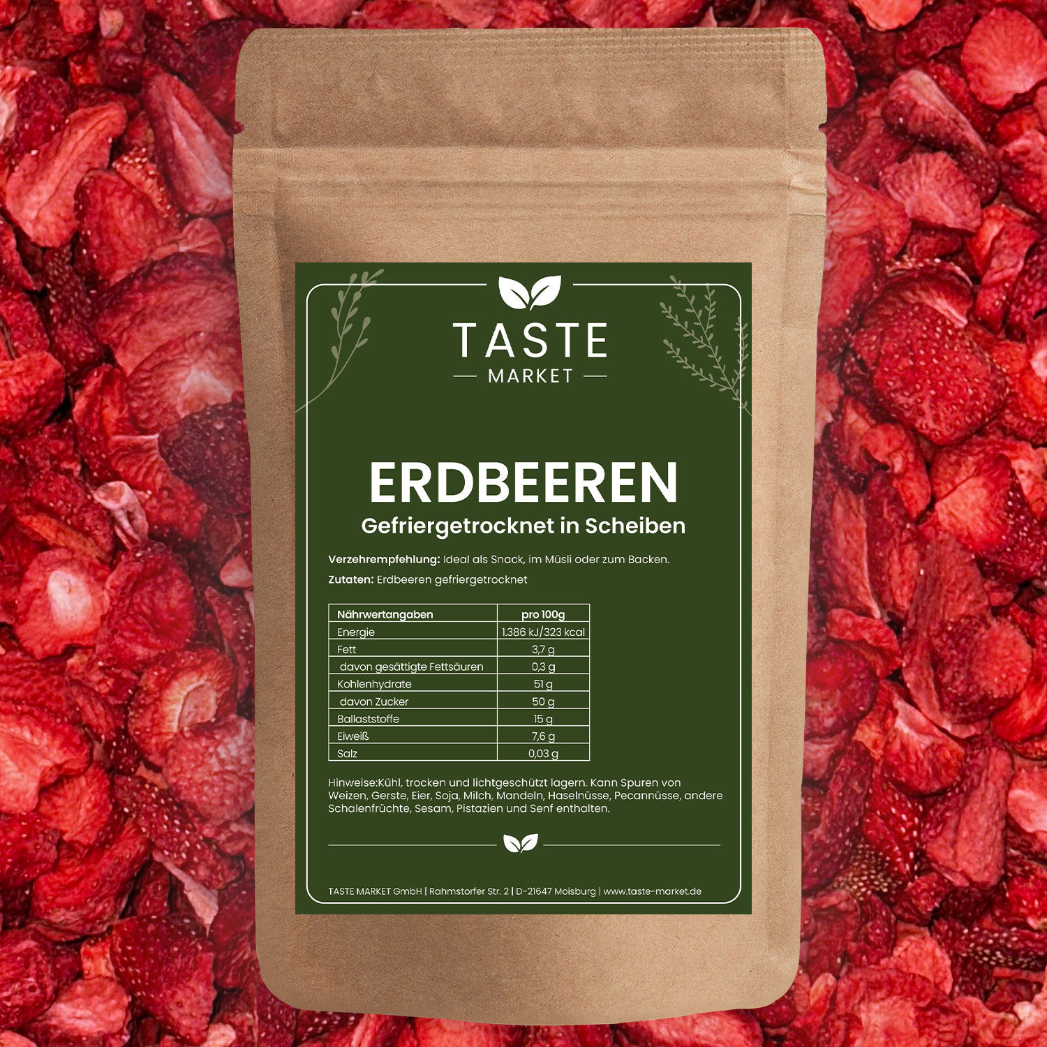 Erdbeerscheiben