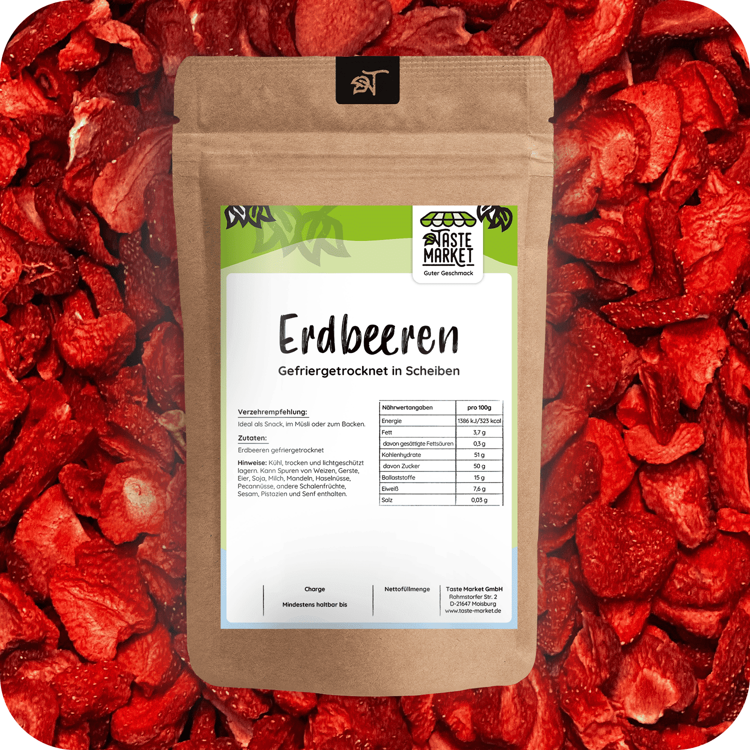 Erdbeerscheiben