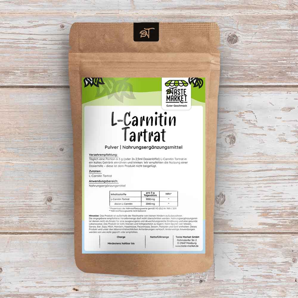 l carnitin tartrat 100 g L-Carnitin Pulver ohne Zusätze | 100% L-Carnitin | Aminosäure Robert Franz L-Carnitin Tartrat |