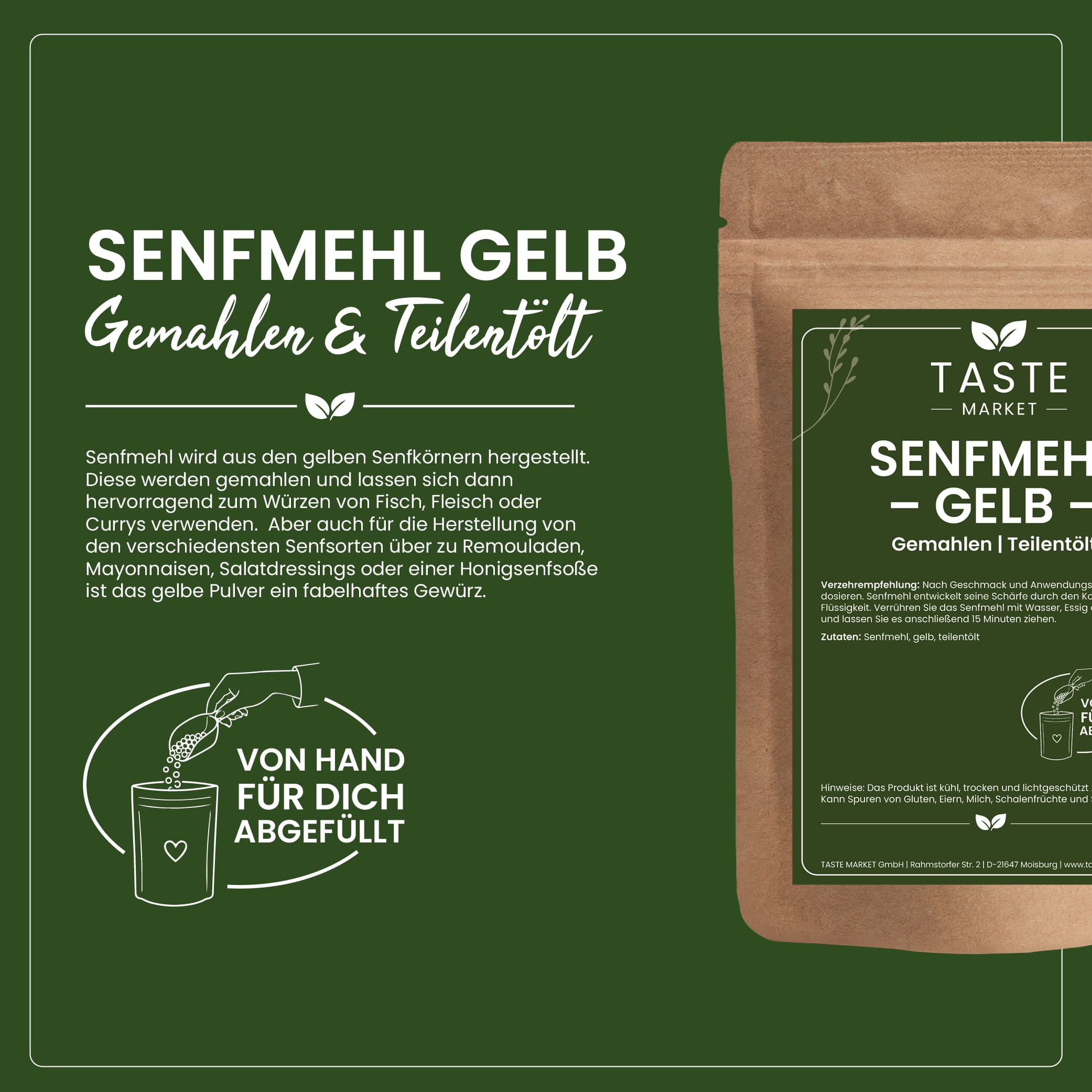 Senfmehl gelb