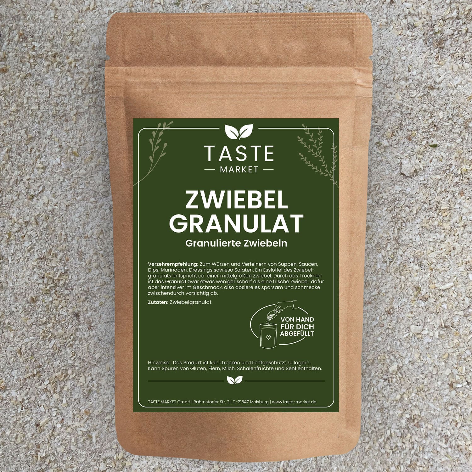 Zwiebelgranulat