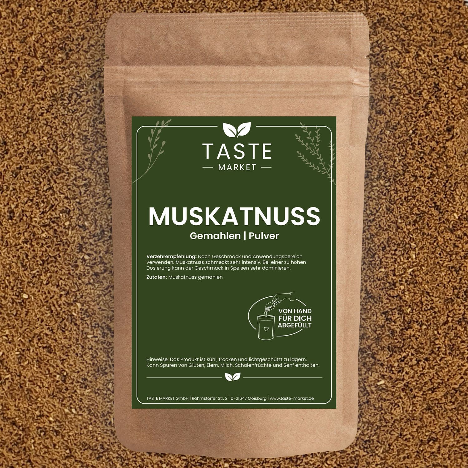 Muskatnuss gemahlen