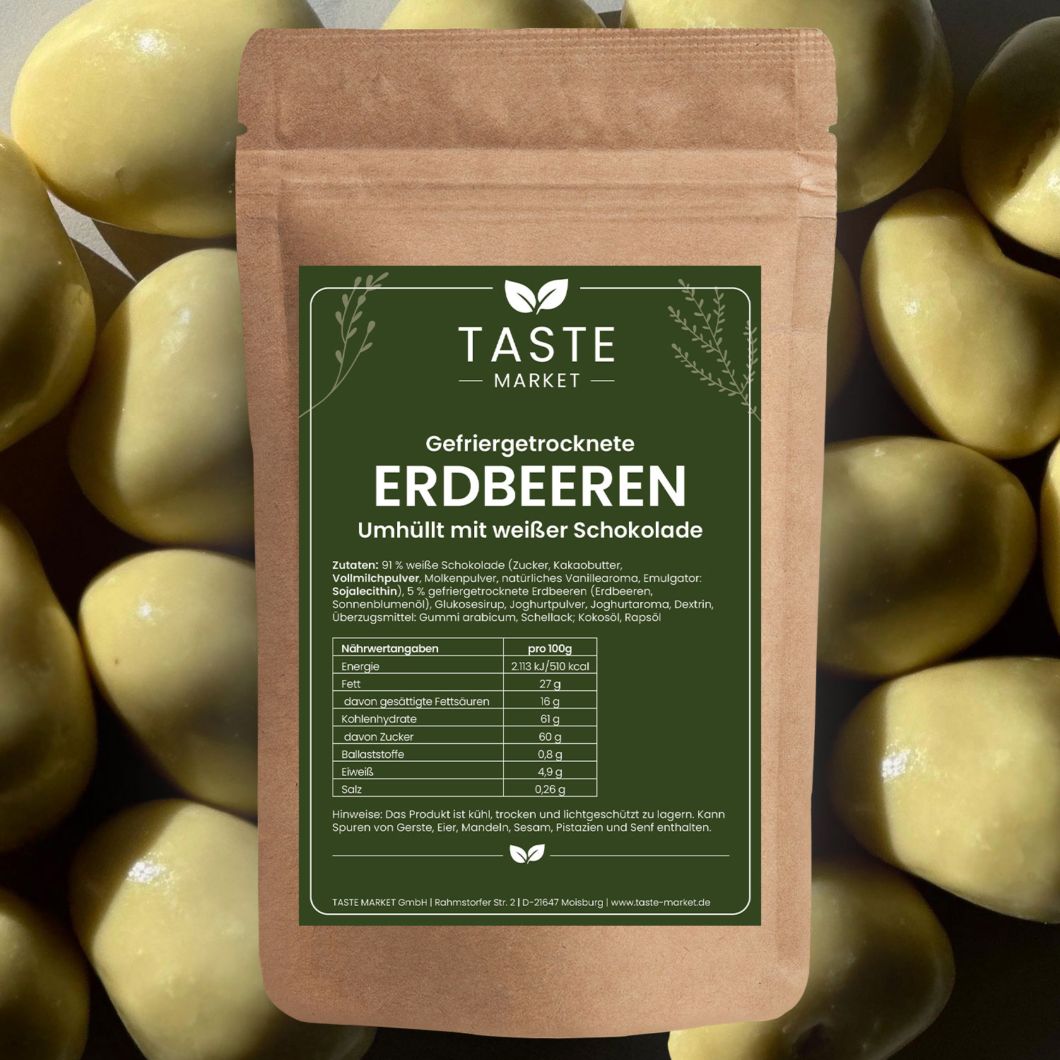 Gefriergetrocknete Erdbeeren