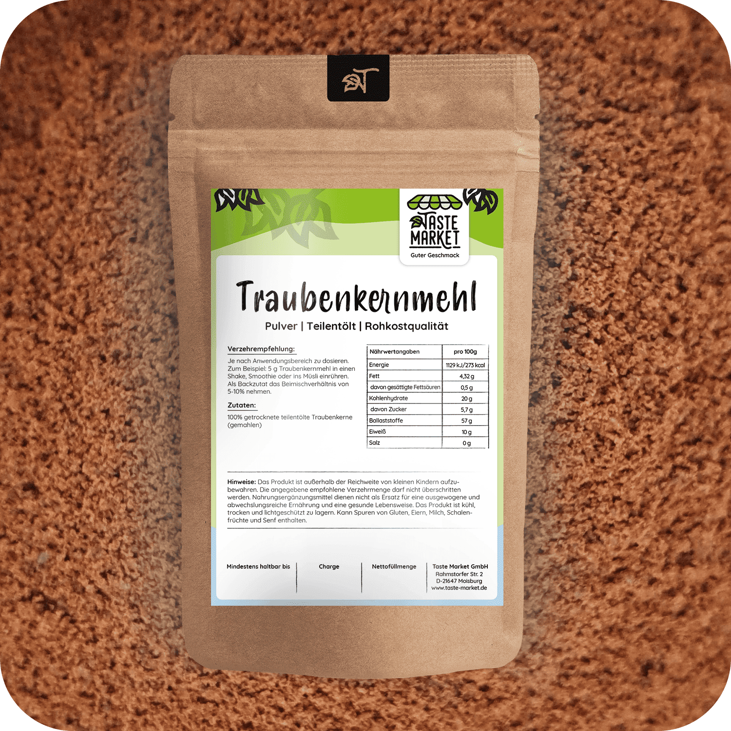 Traubenkernmehl