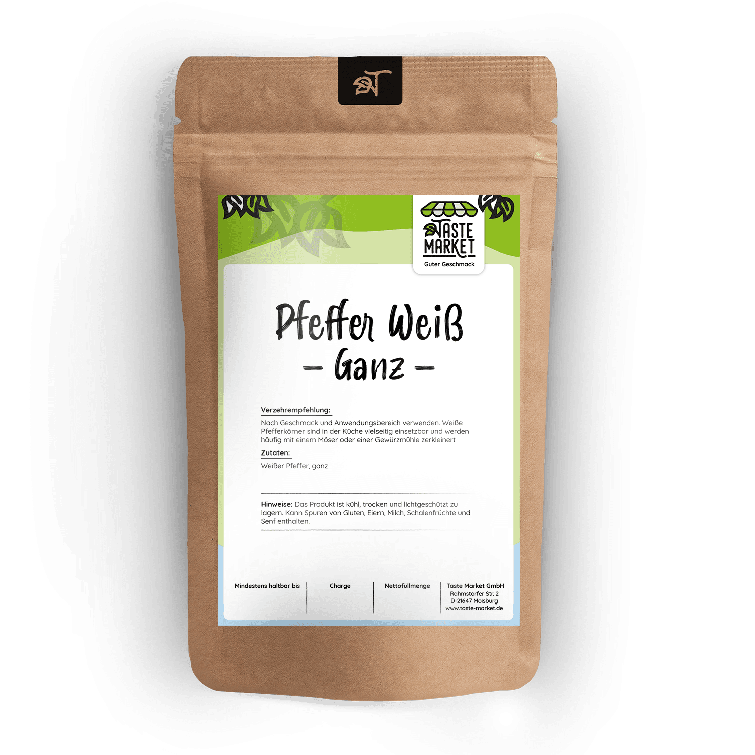 Pfeffer weiß ganz
