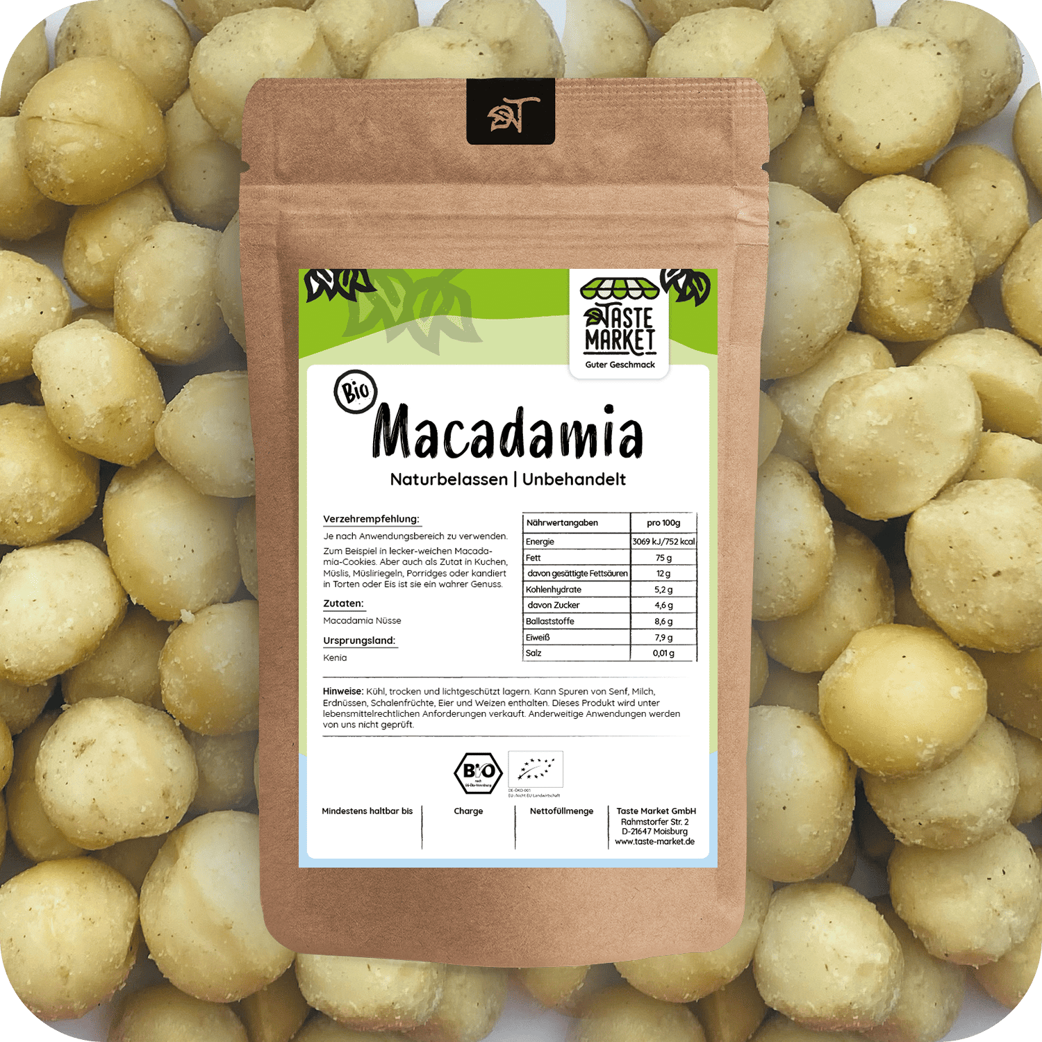 BIO Macadamia Nüsse