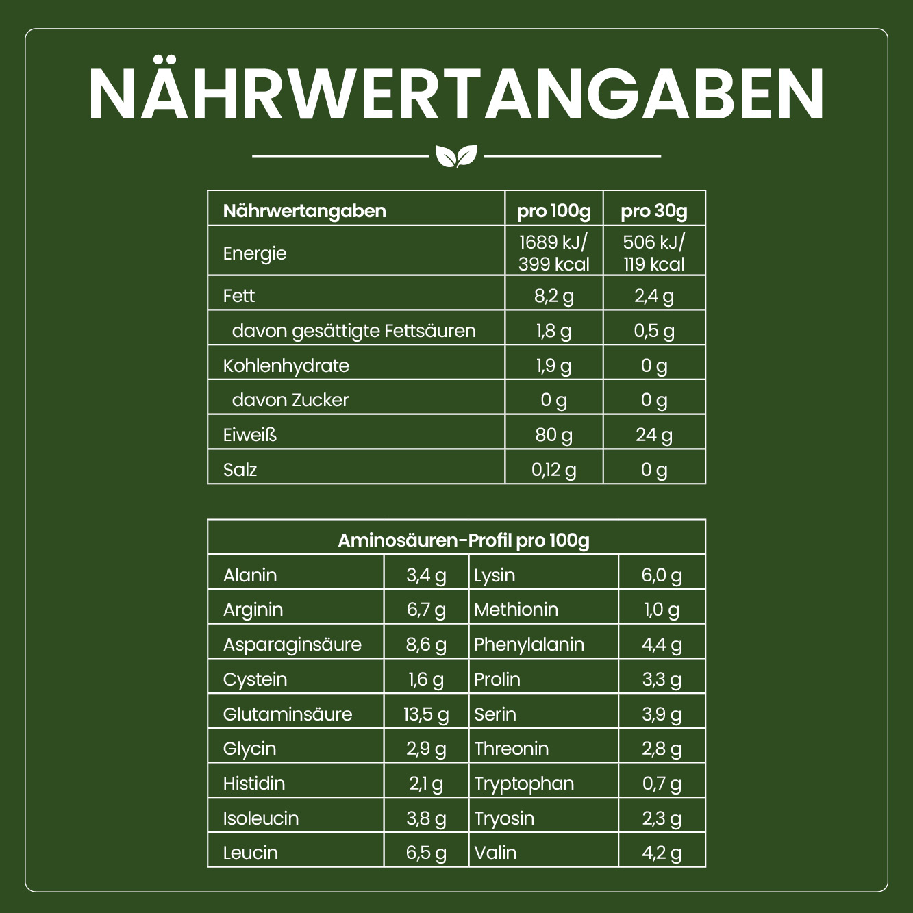 Erbsenprotein Pulver