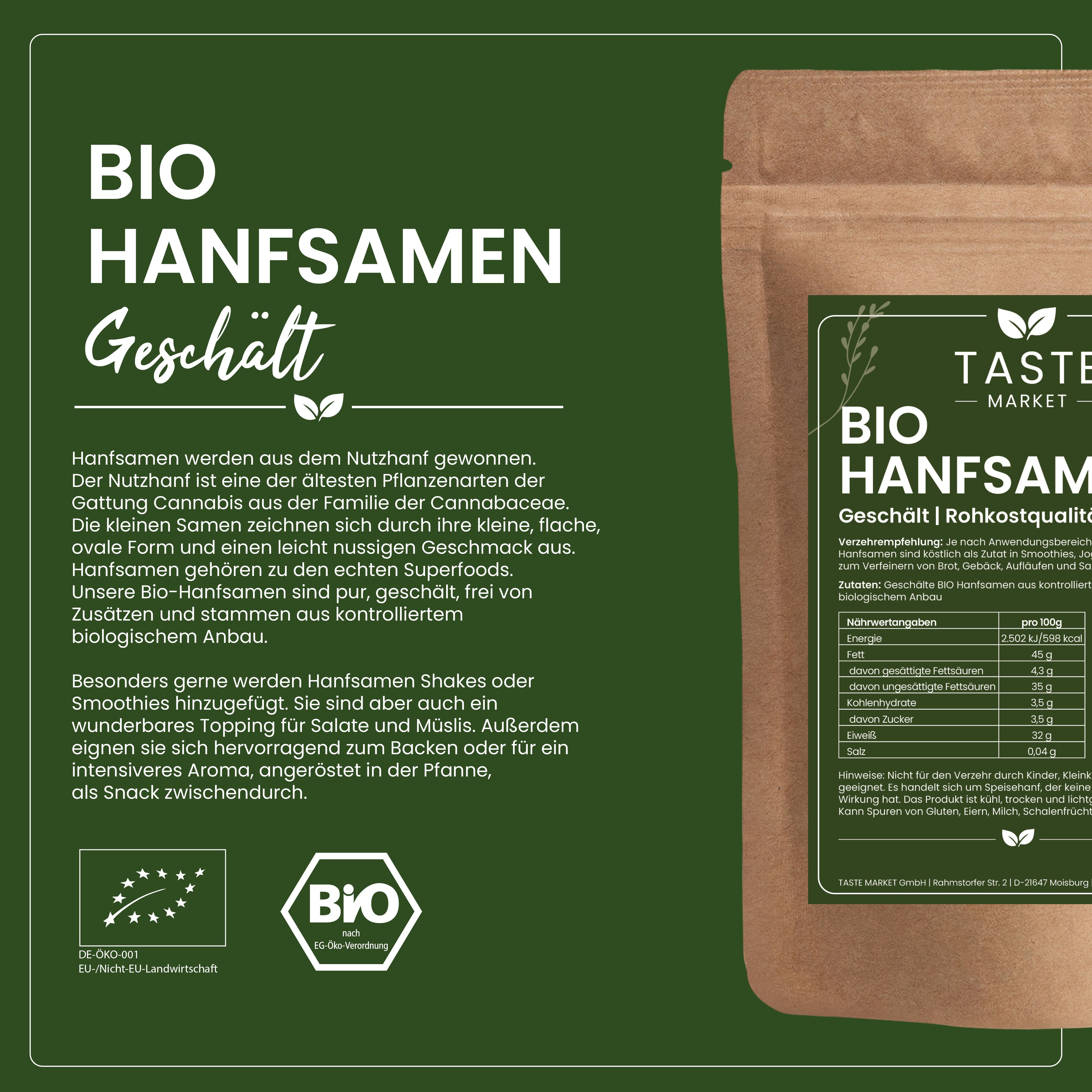 BIO Hanfsamen
