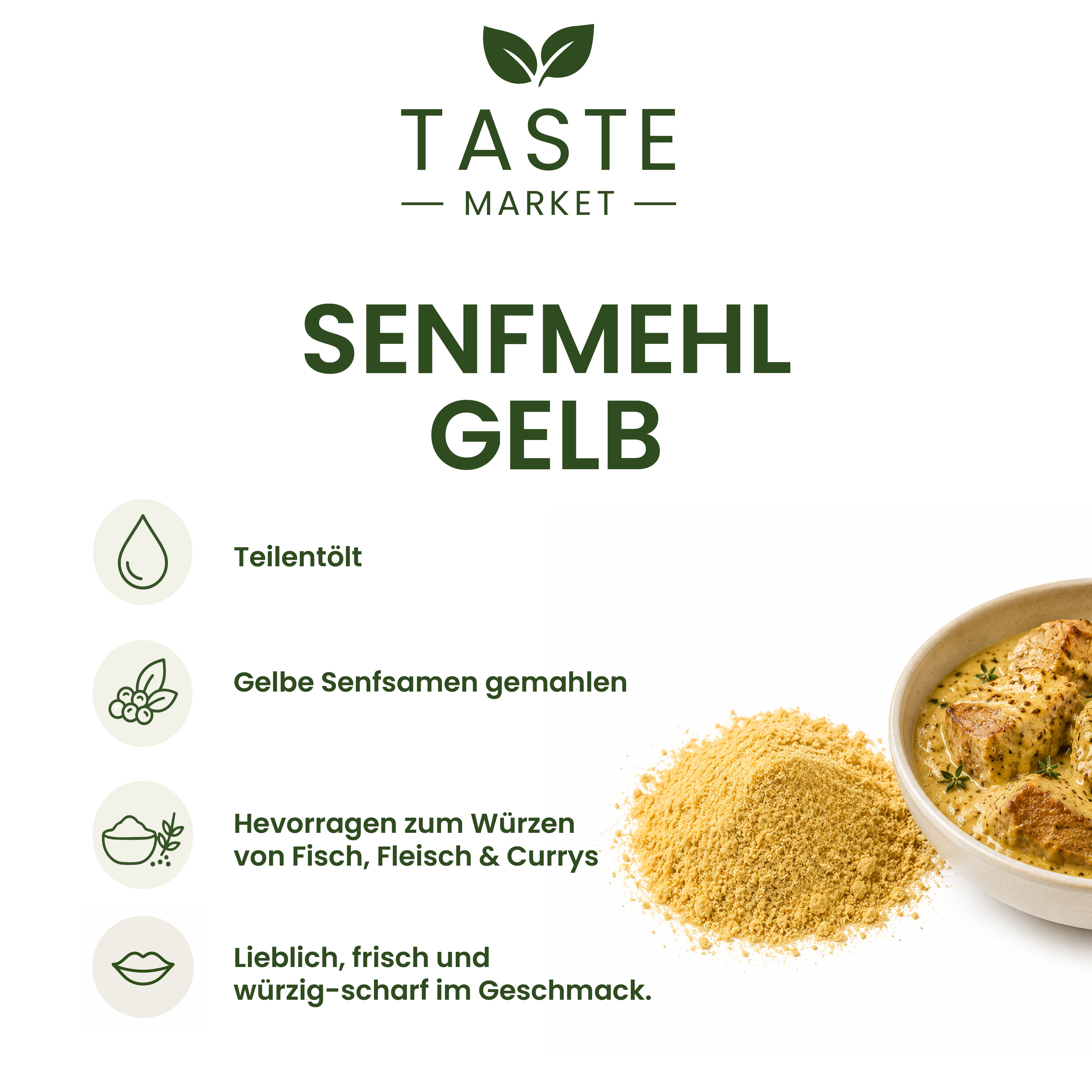 Senfmehl gelb
