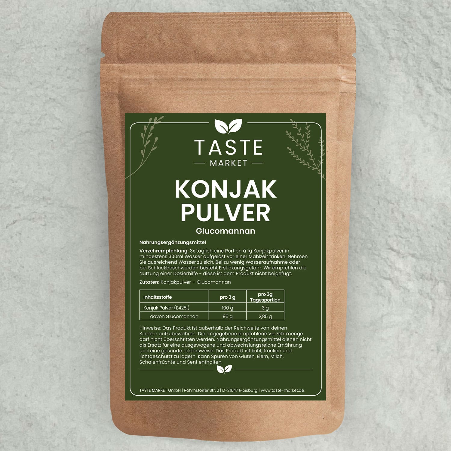 Konjakwurzelpulver