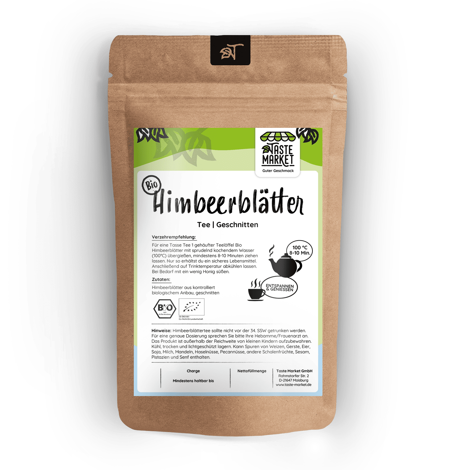 Bio Himbeerblätter