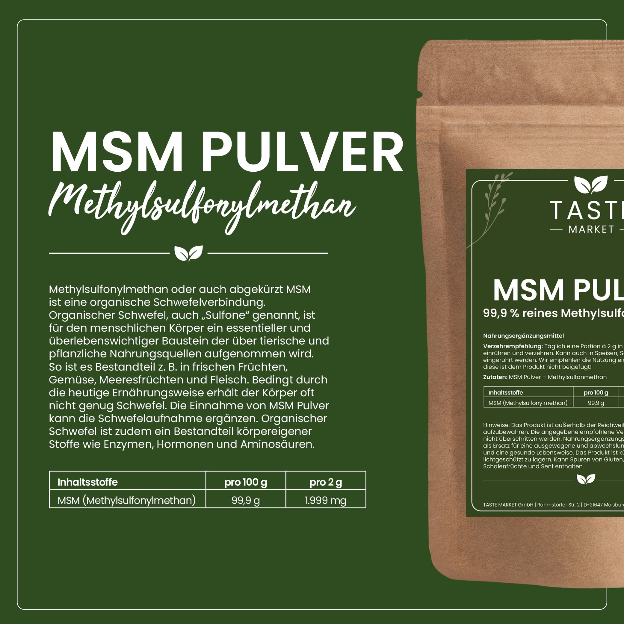 MSM Pulver