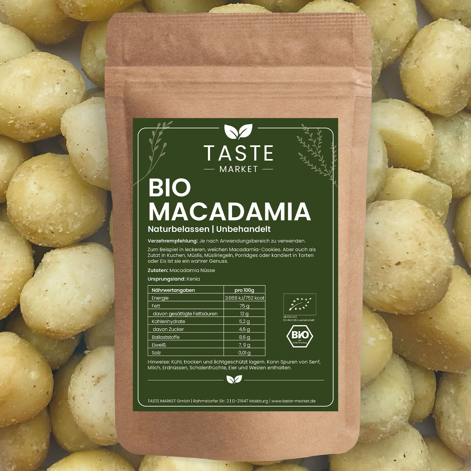 BIO Macadamia Nüsse