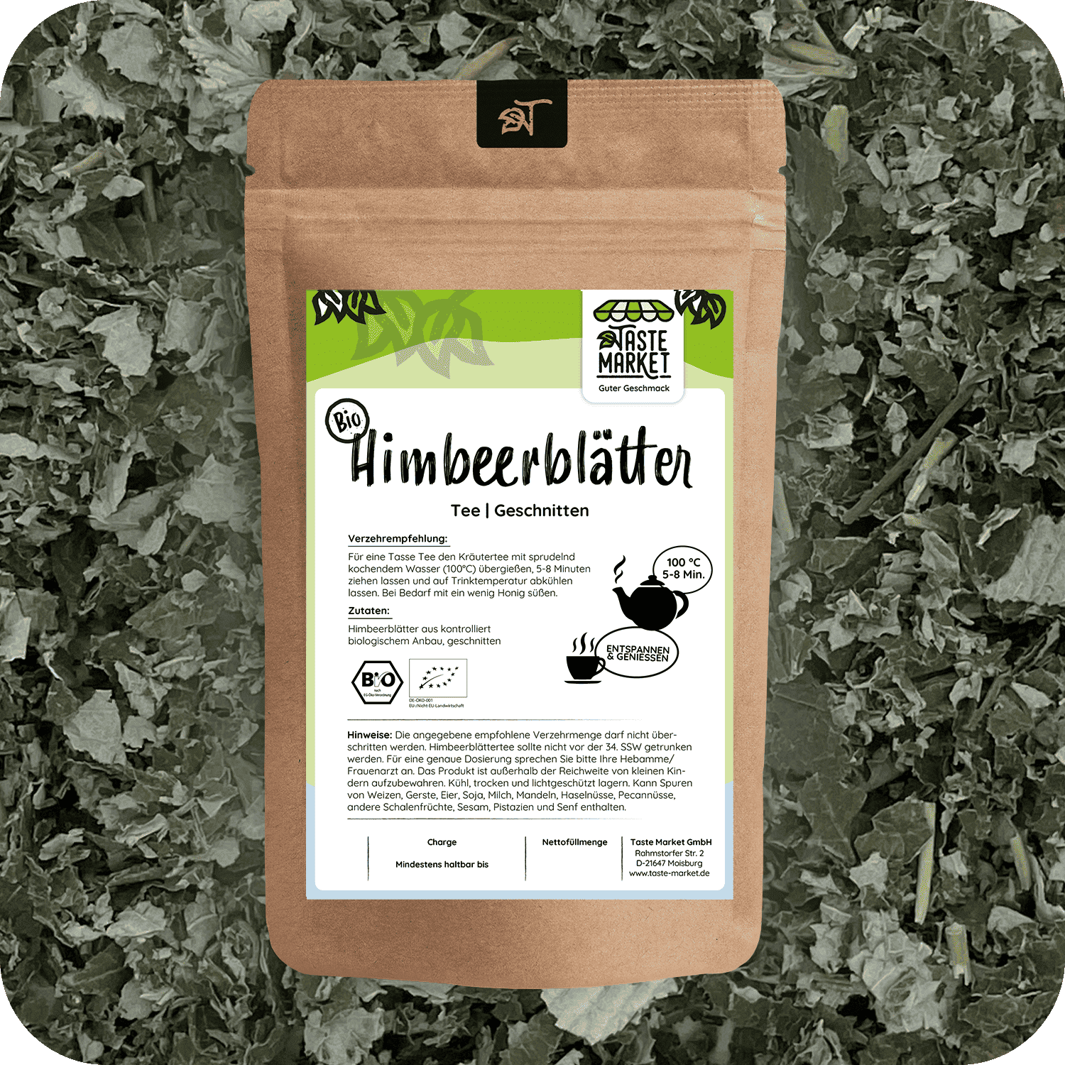 Bio Himbeerblätter