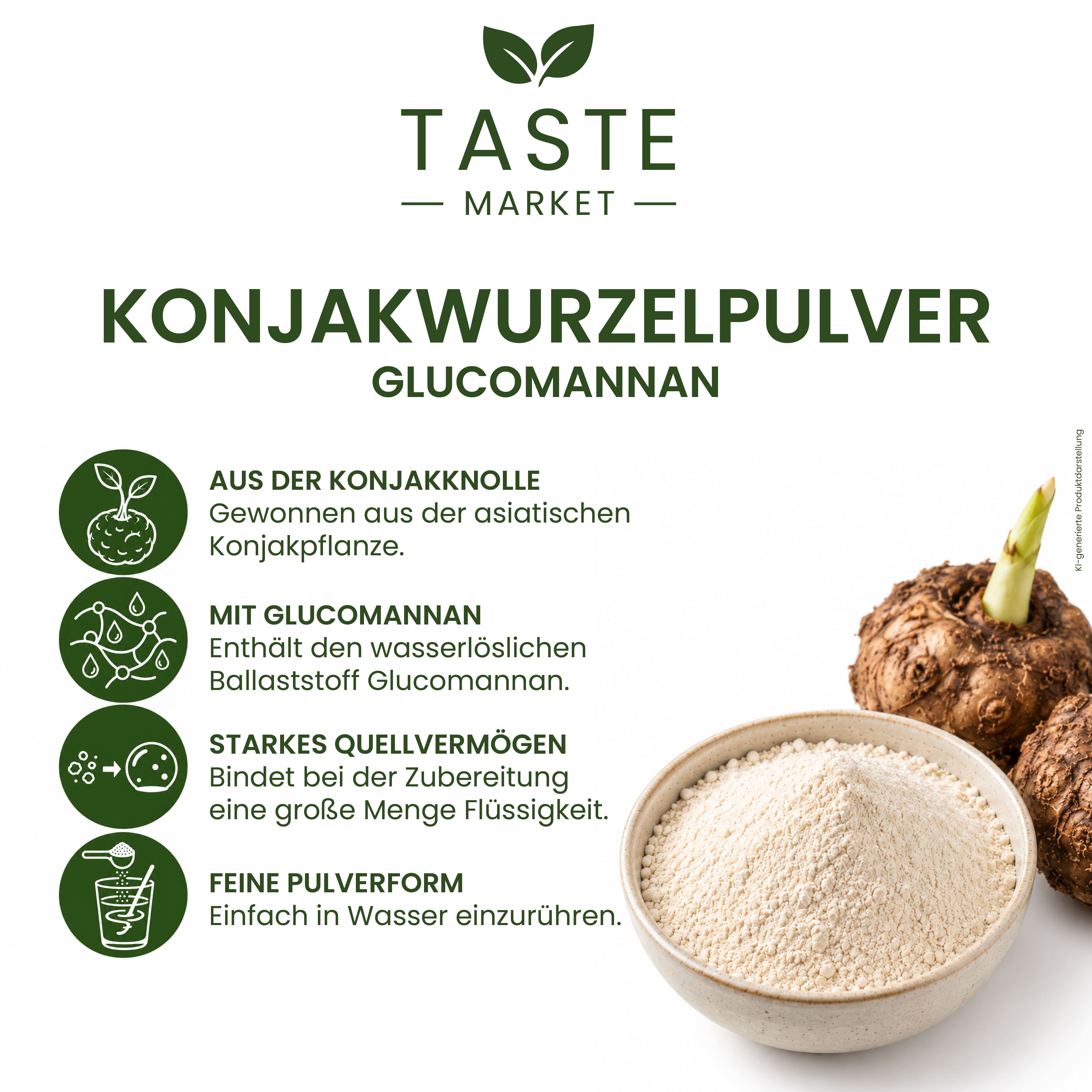Konjakwurzelpulver