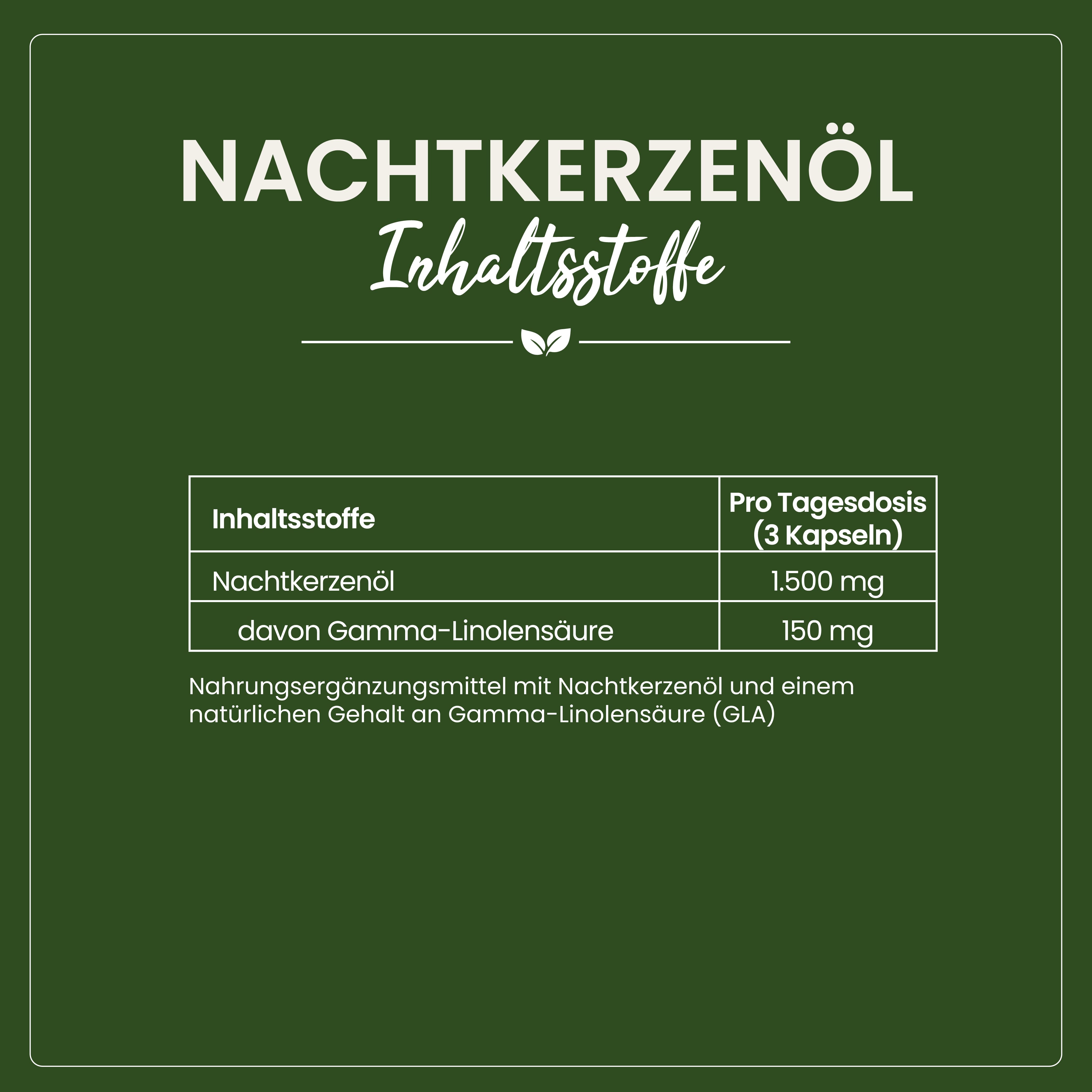 Nachtkerzenöl