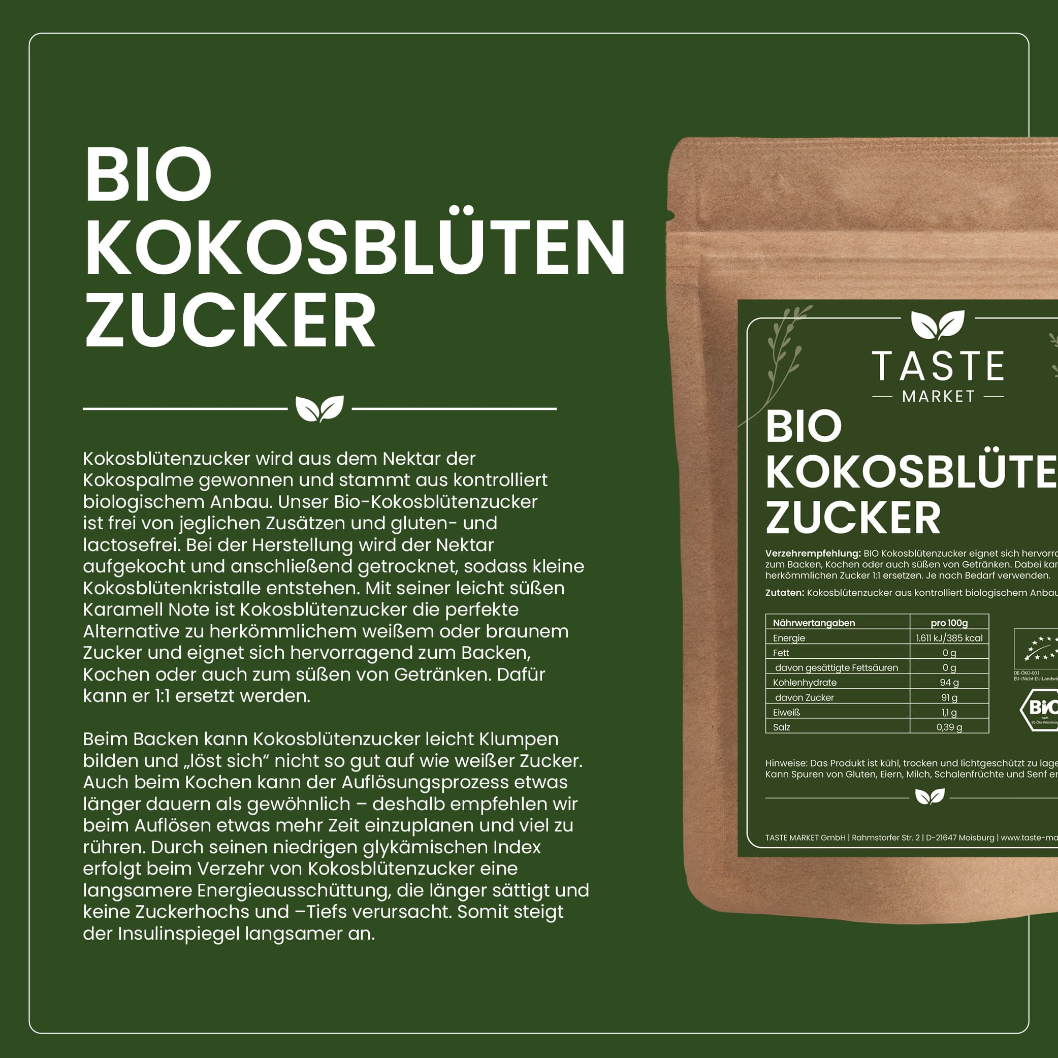 BIO Kokosblütenzucker