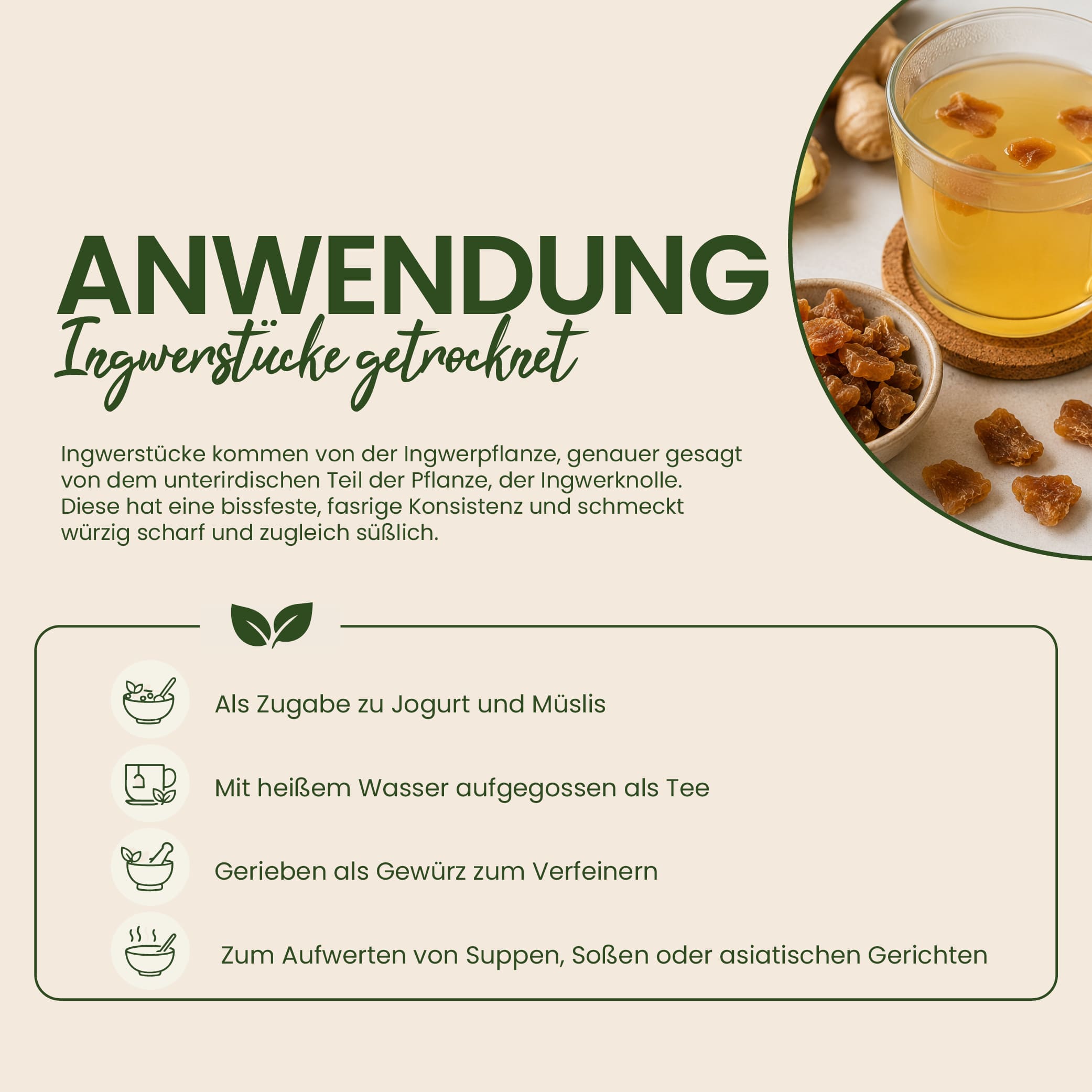 Ingwerstücke