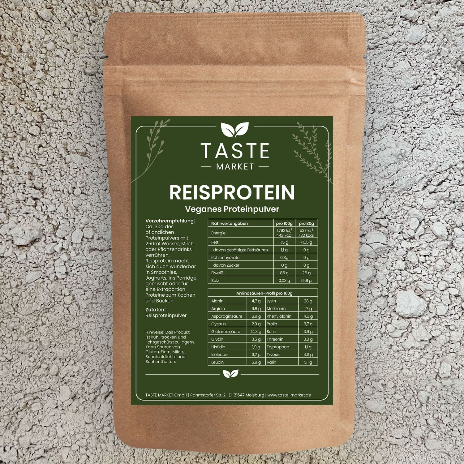 Reisprotein Pulver