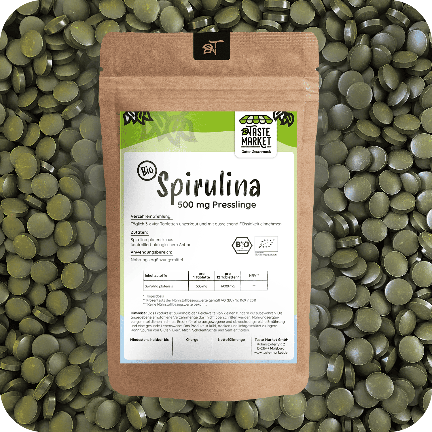 BIO Spirulina Presslinge