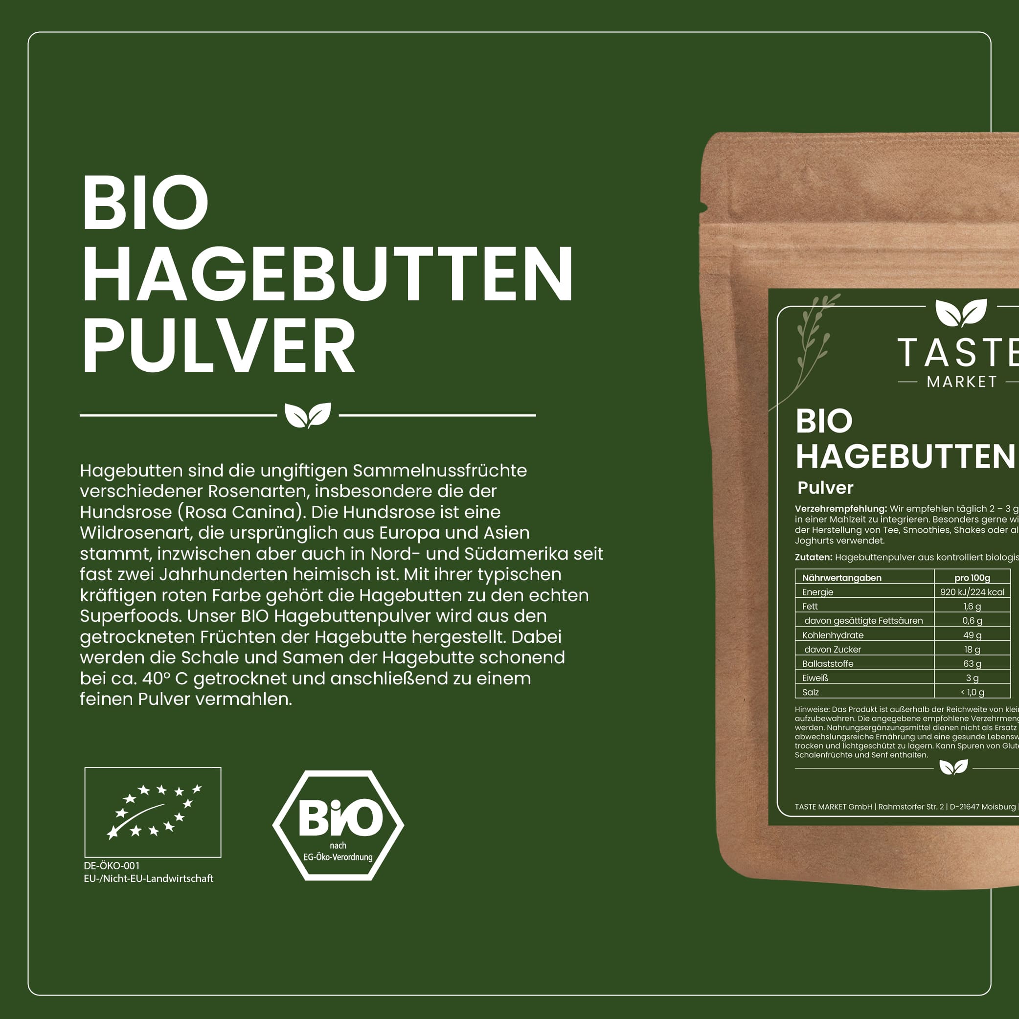 BIO Hagebuttenpulver