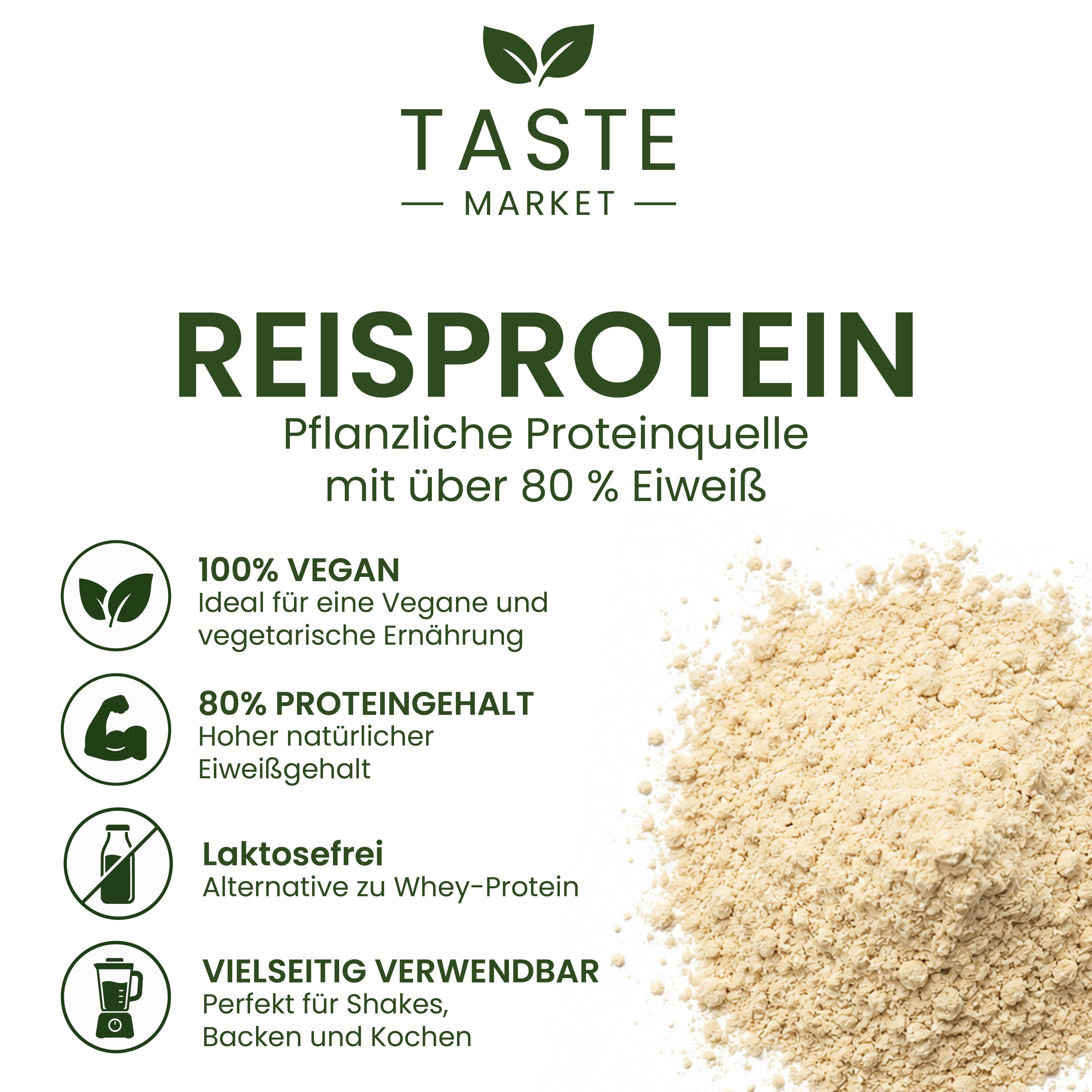 Reisprotein Pulver