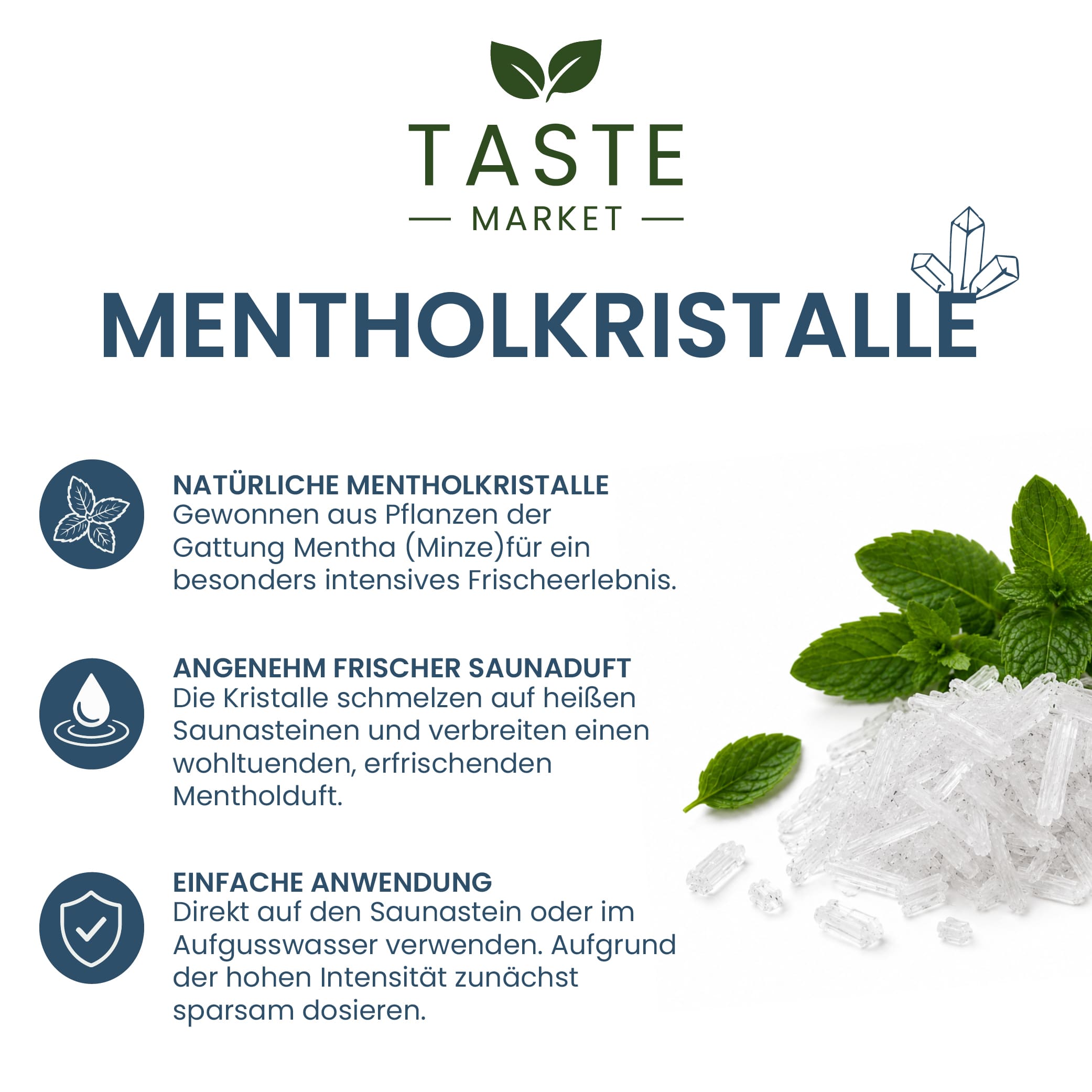 Mentholkristalle