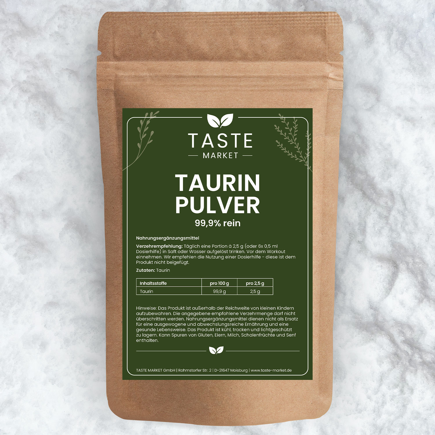 Taurin Pulver