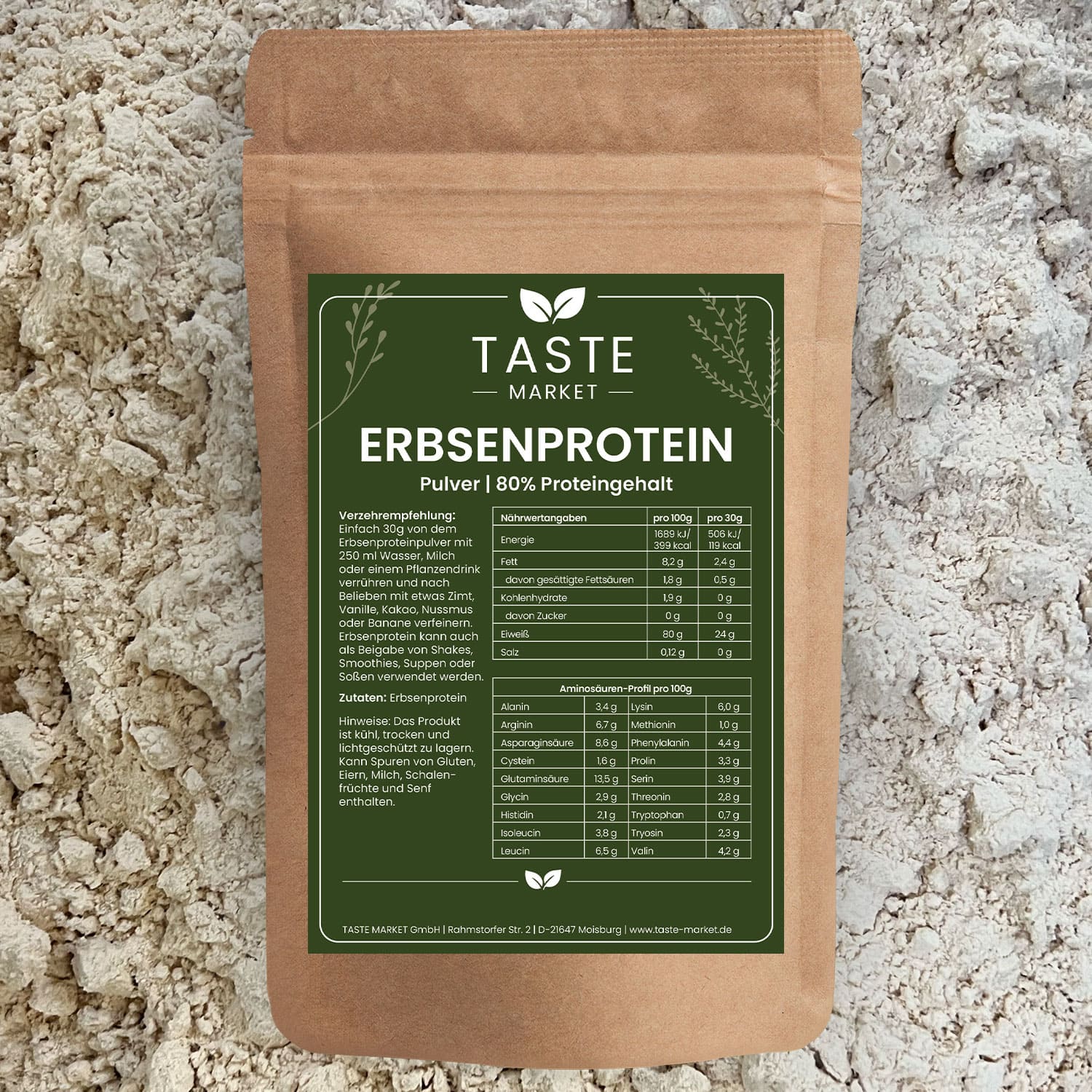 Erbsenprotein Pulver